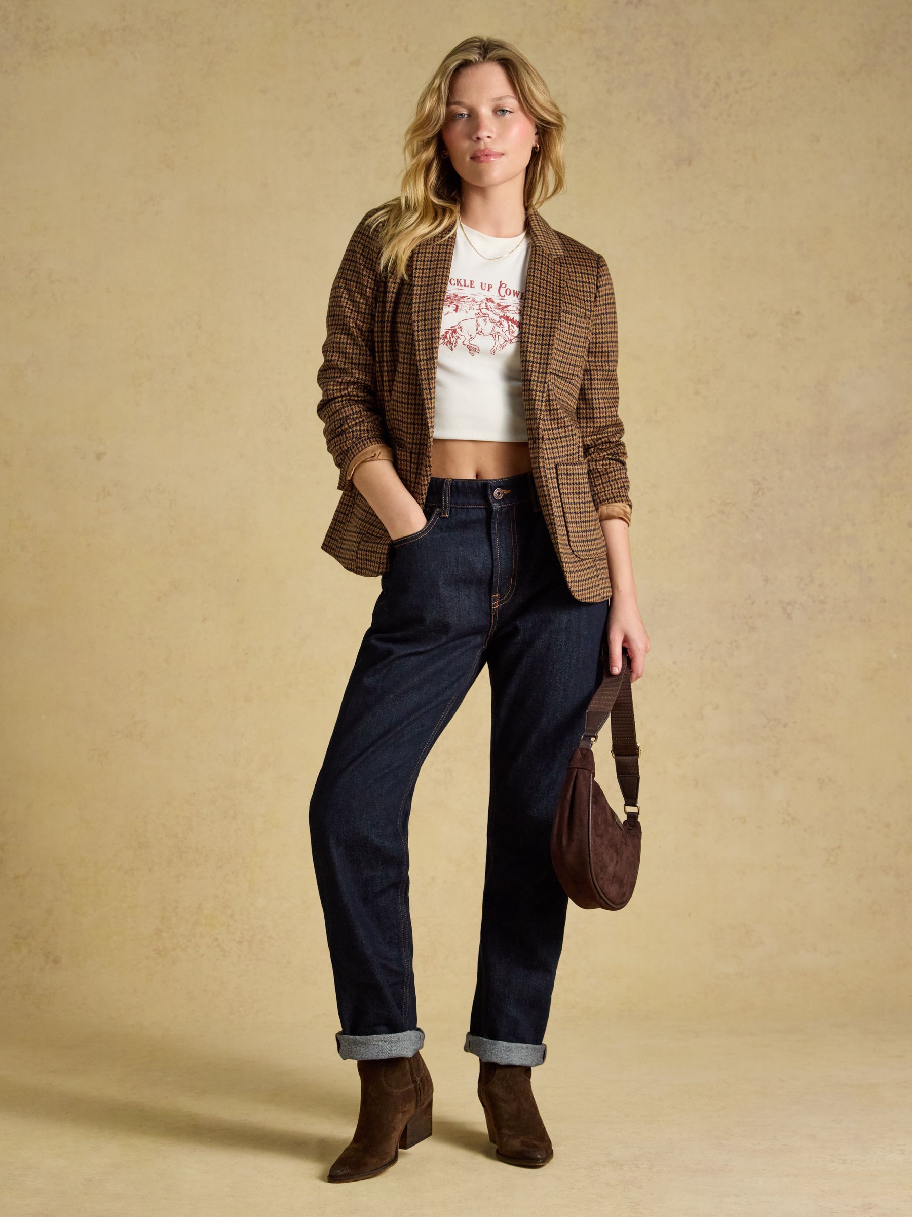 Albury Check Jersey Blazer - Image 5 of 8
