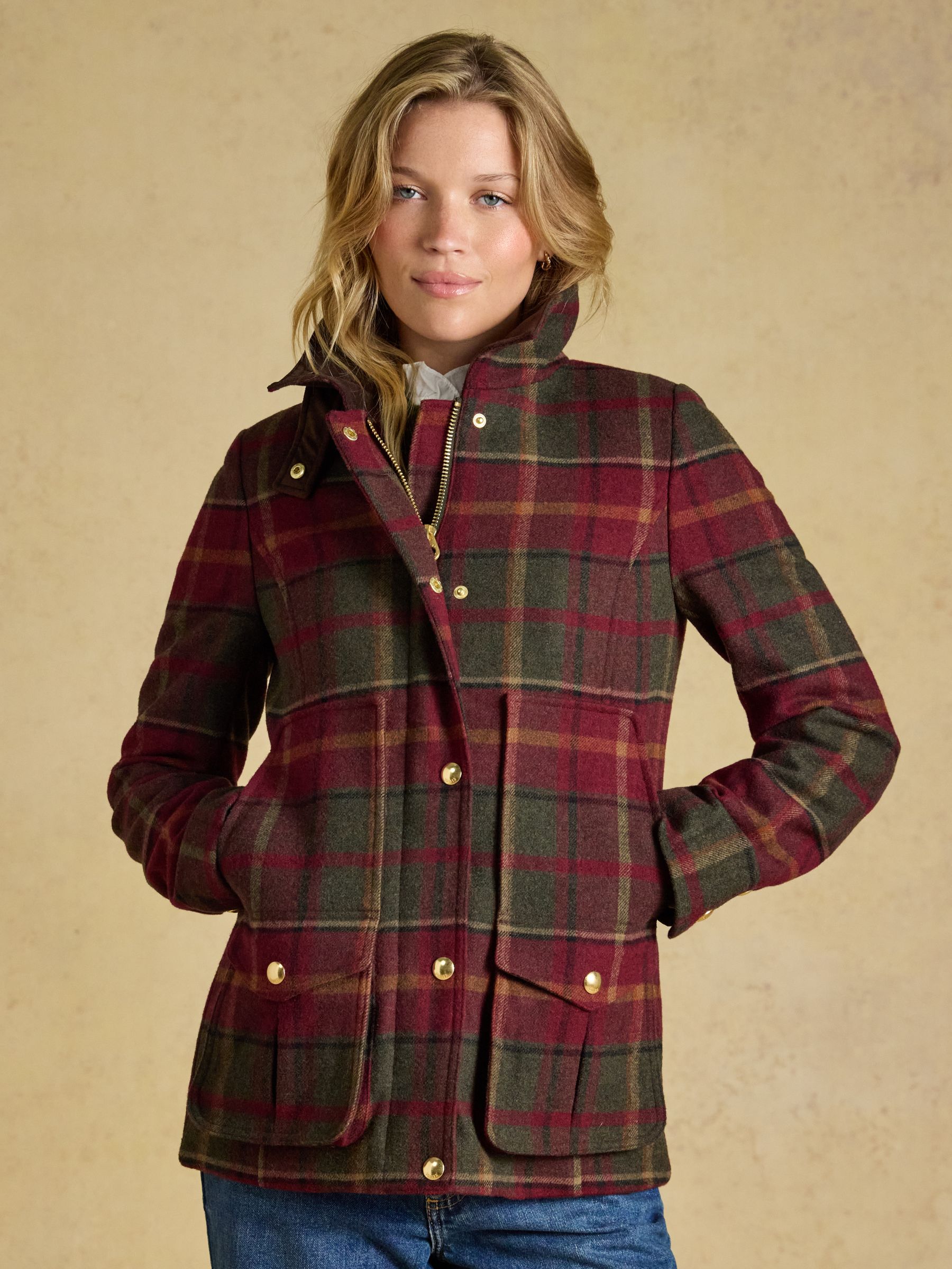 Classic Fieldcoat Red Check With Wool - Image 1 of 10