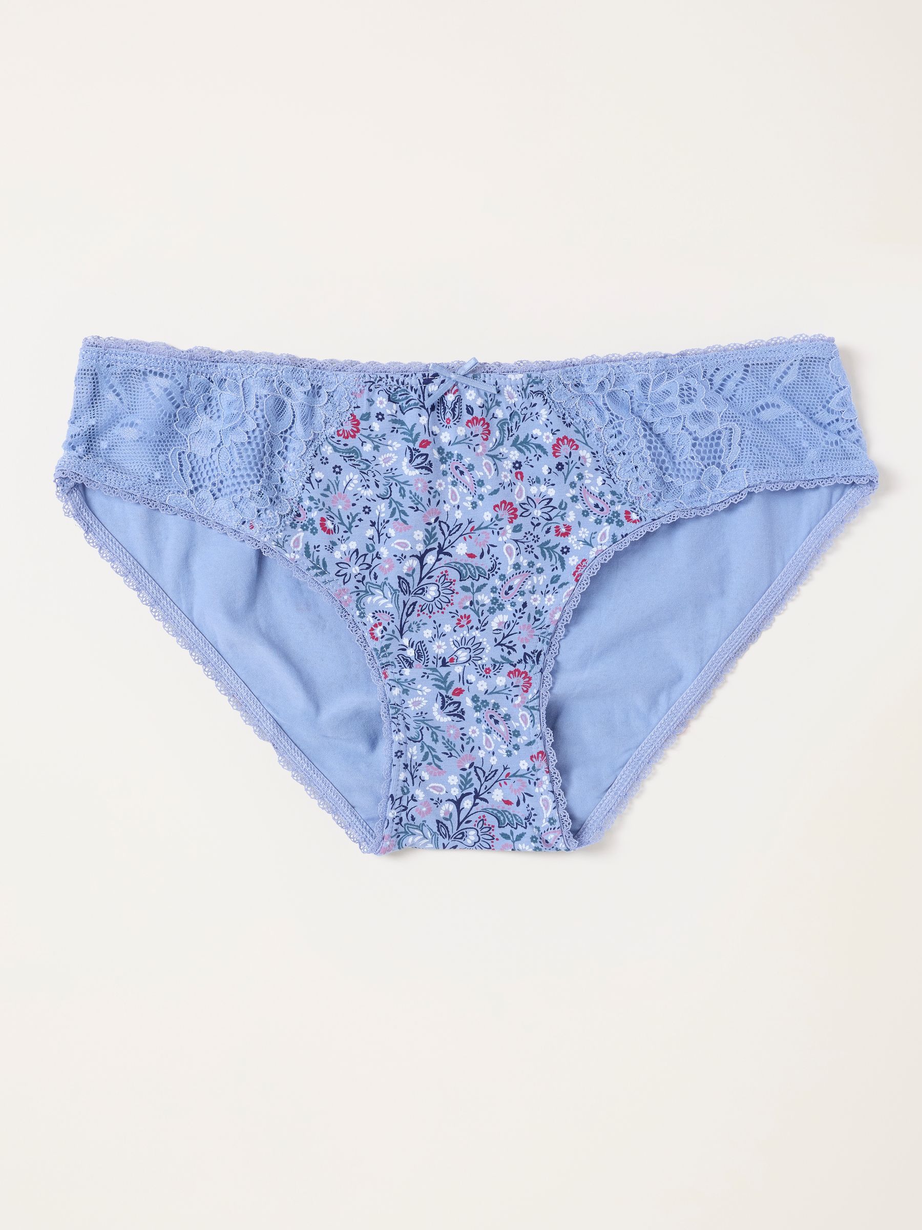 Blue Paisley Print Classic Knickers - Image 1 of 2