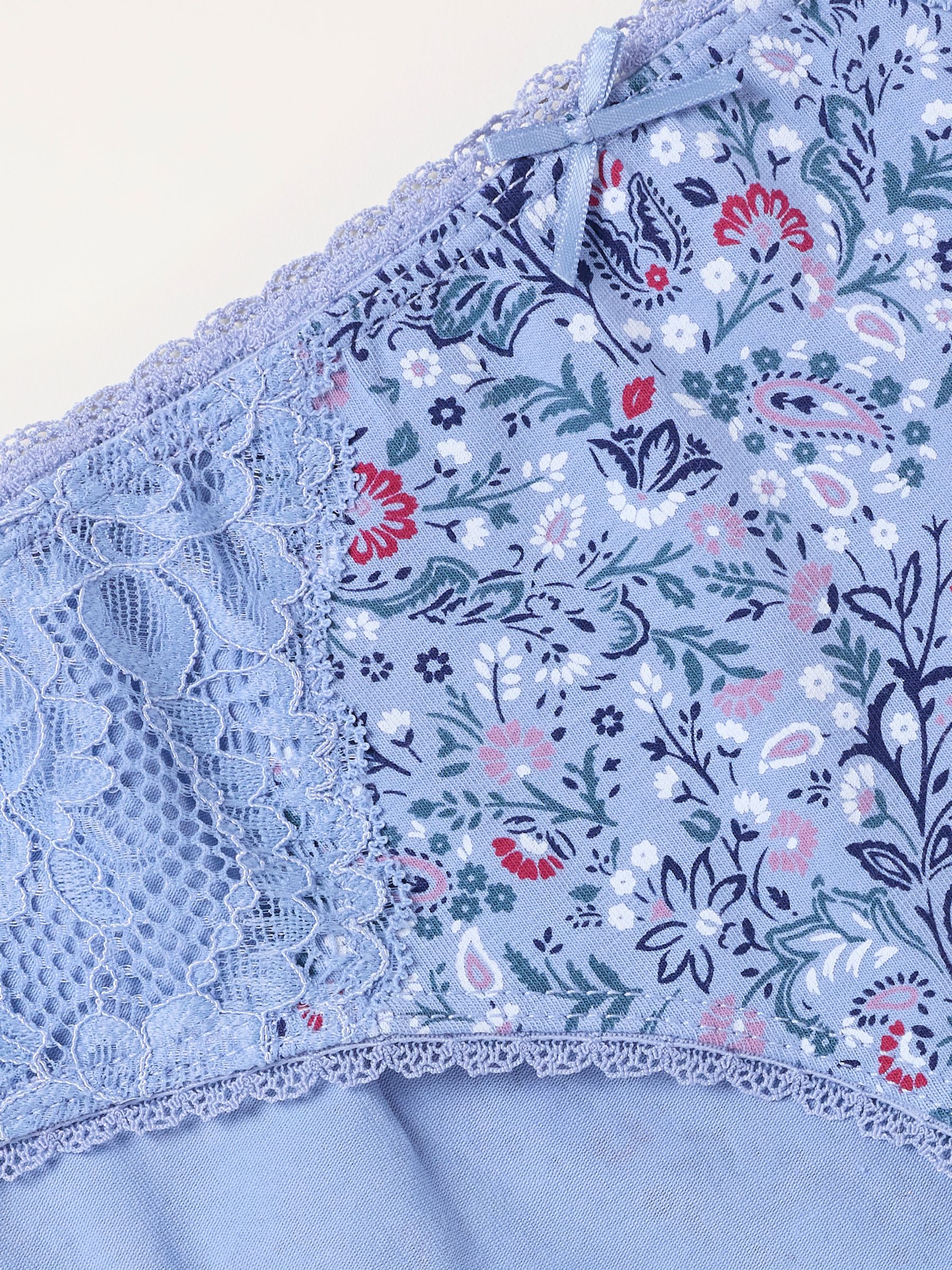 Blue Paisley Print Classic Knickers - Image 2 of 2