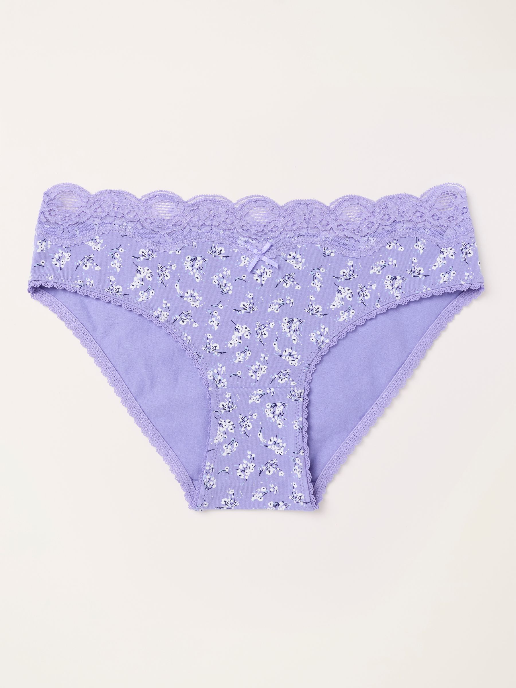 Lilac Purple Floral Classic Knickers - Image 1 of 2