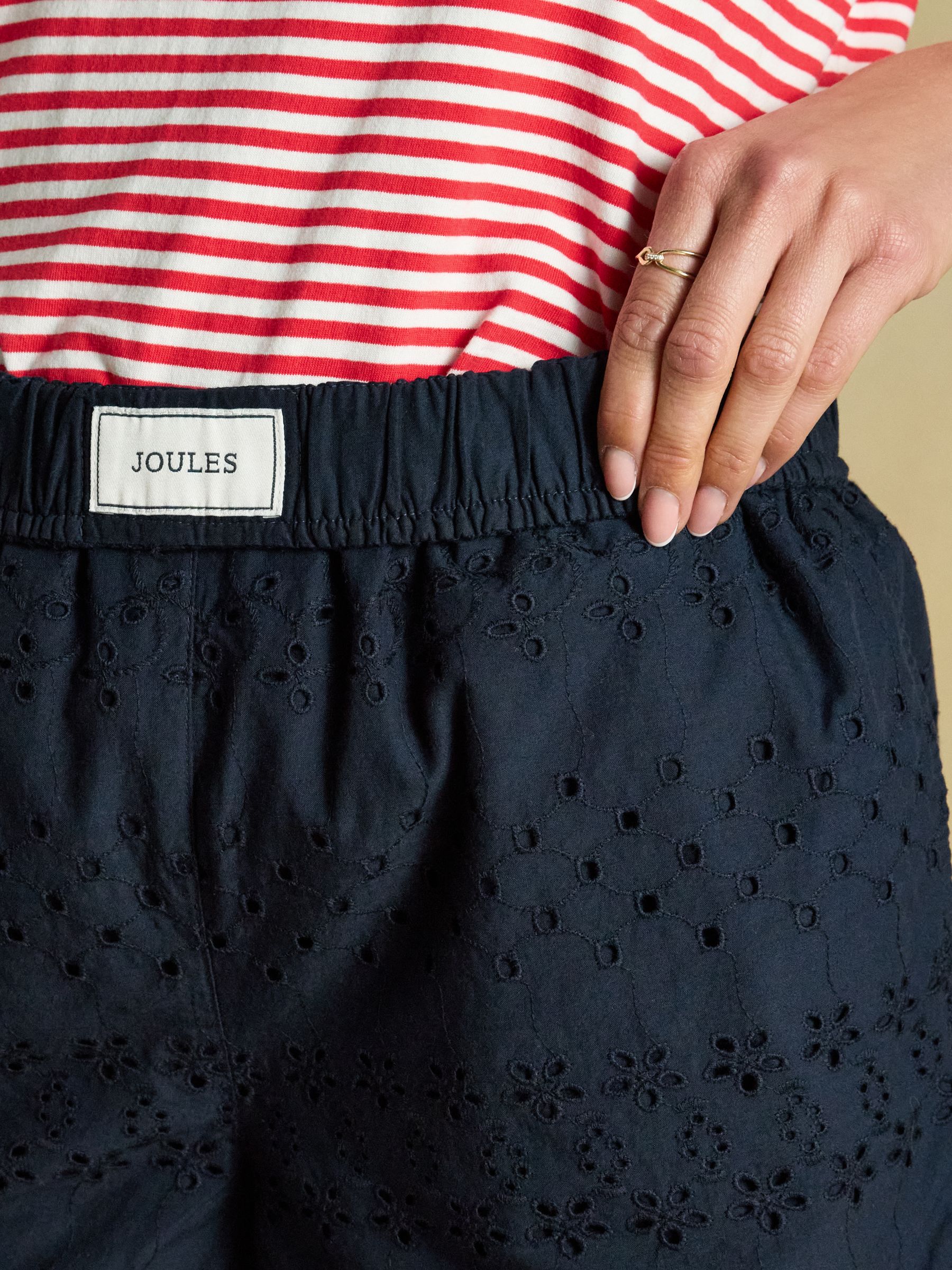 Amara Navy Pull On Cotton Shorts - Image 5 of 6