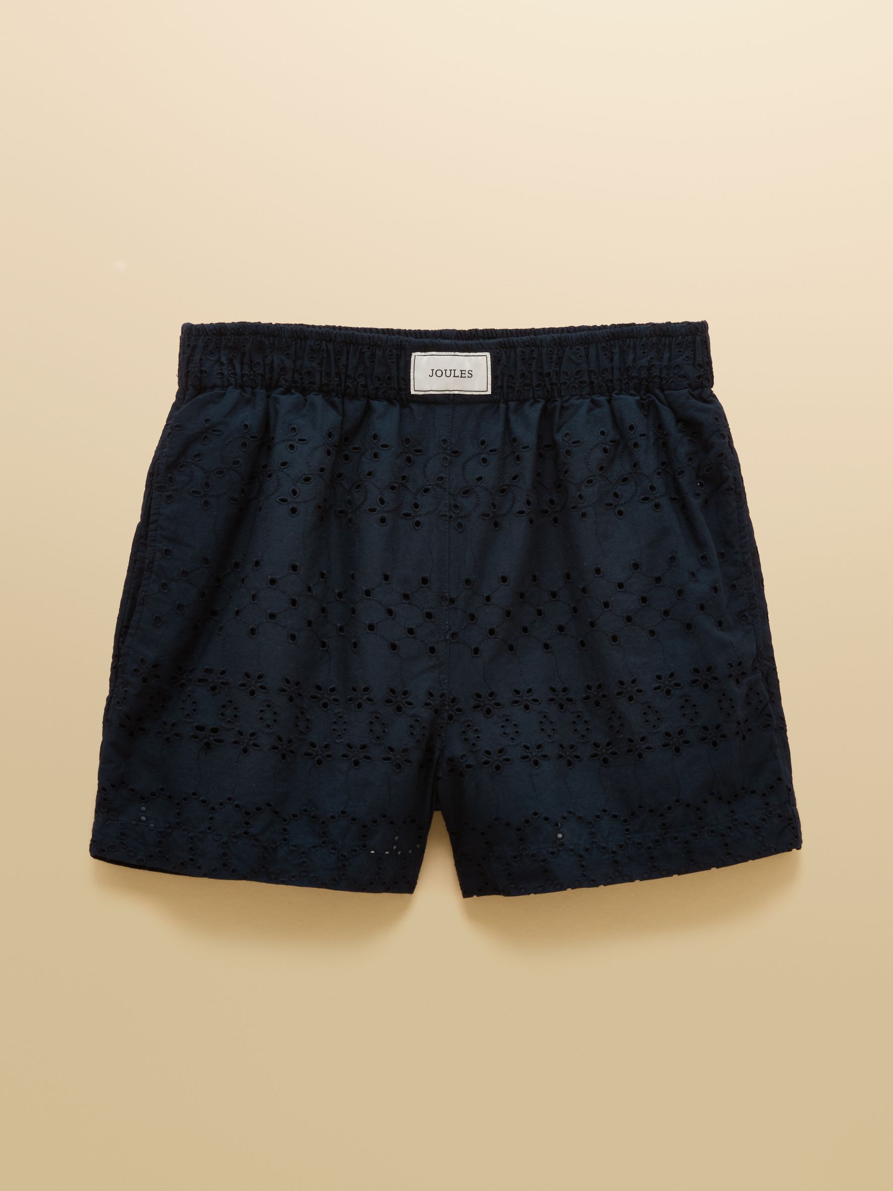 Amara Navy Pull On Cotton Shorts - Image 6 of 6