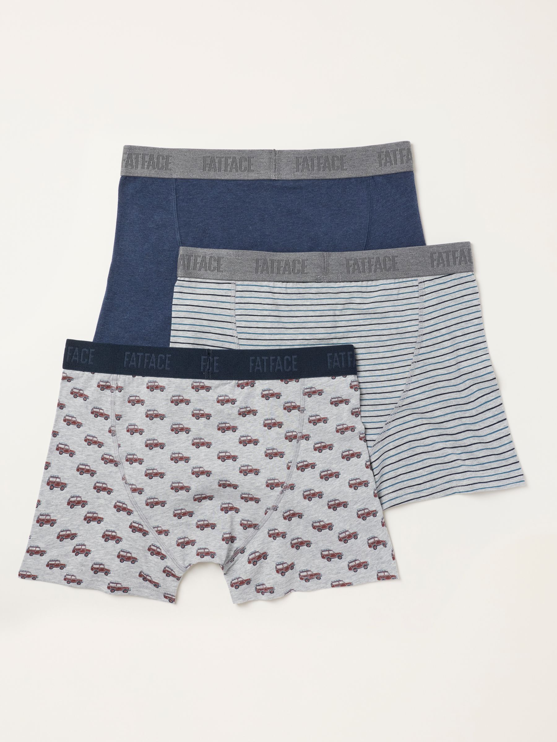 Grey 3 Pairs of Off Roader Print Boxers - Image 2 of 3 Grey 3 Pairs of Off Roader Print Boxers - Image 2 of 3