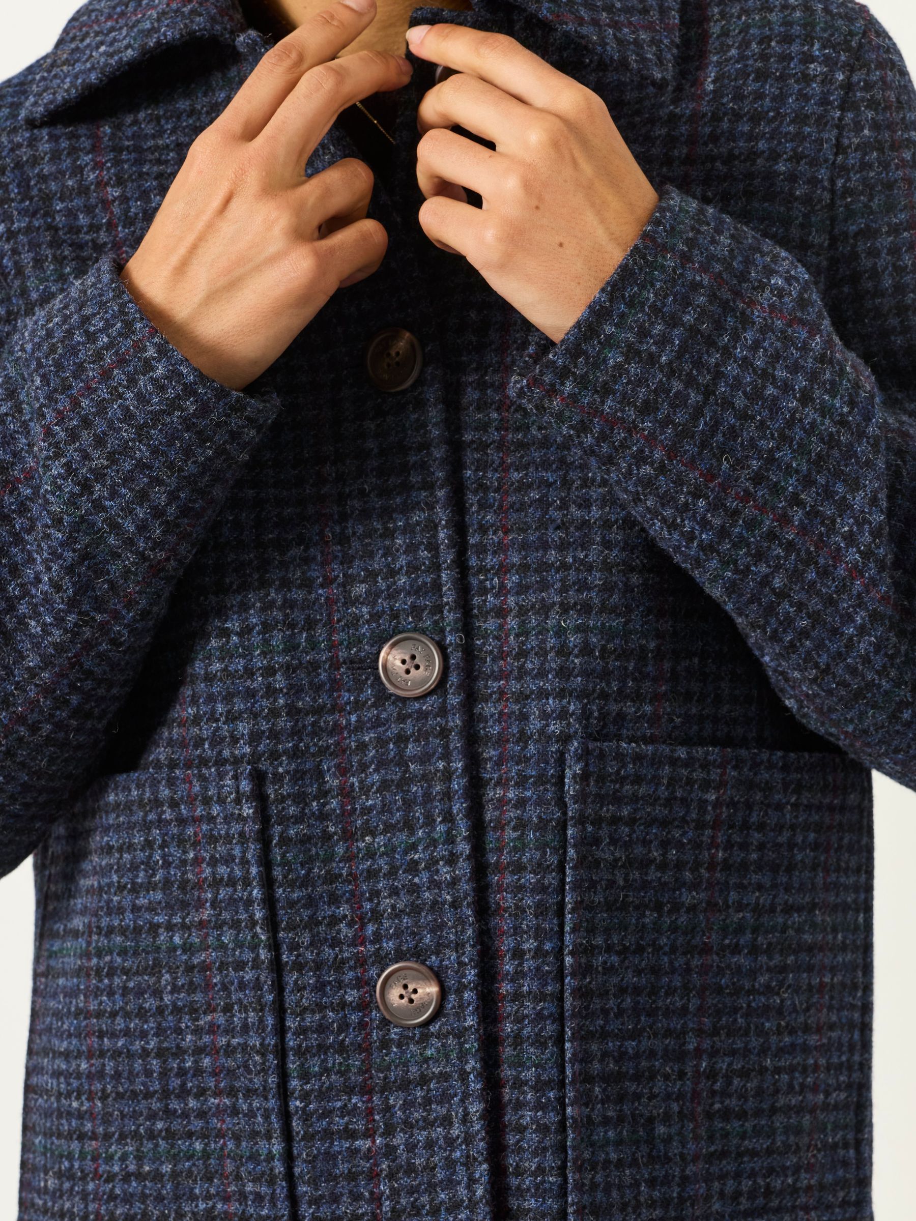 MOONS Navy Short Wool Jacket - Image 3 of 7