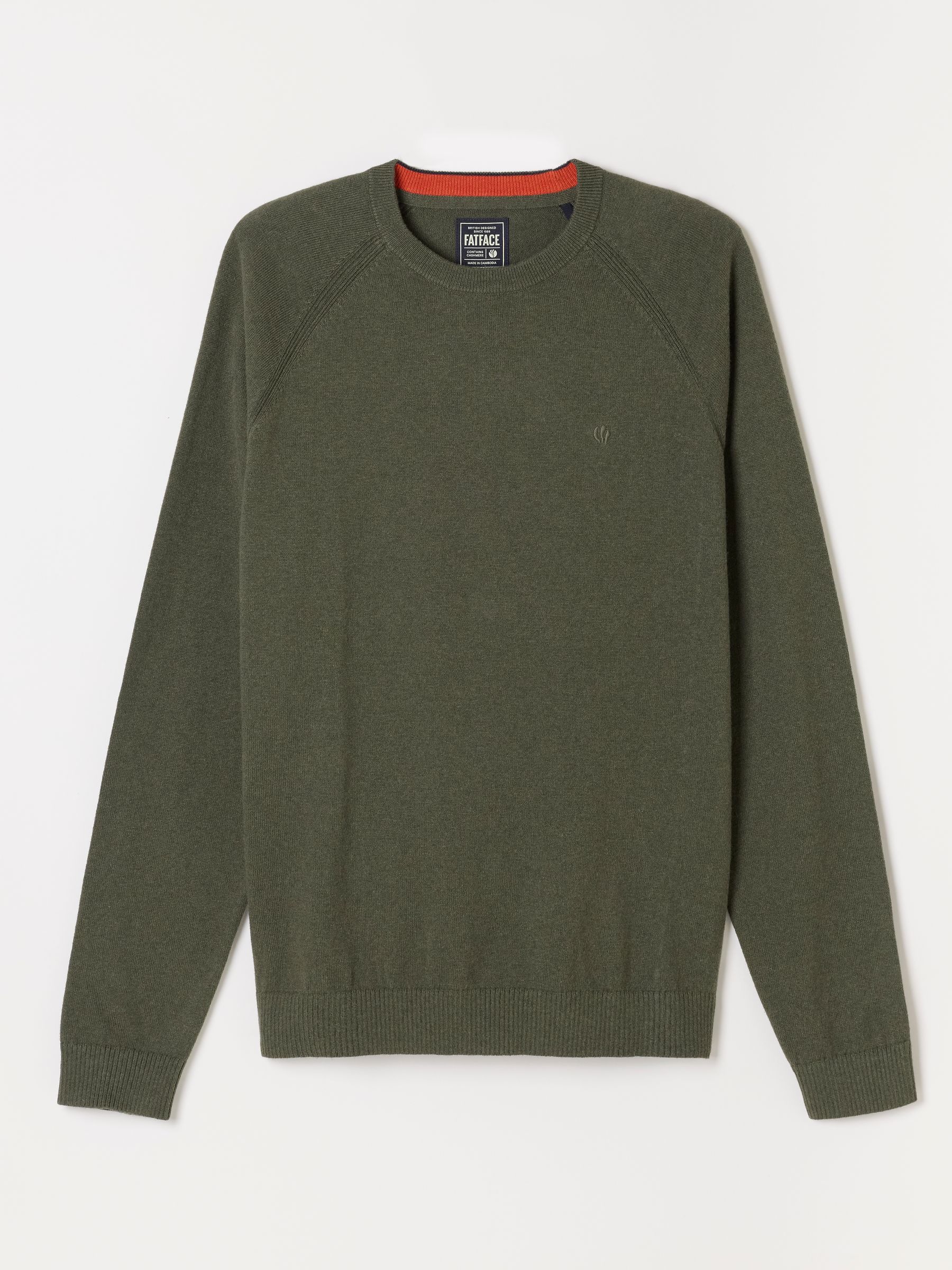 Rye Khaki Green Crew Neck Knitted Jumper - Image 6 of 6