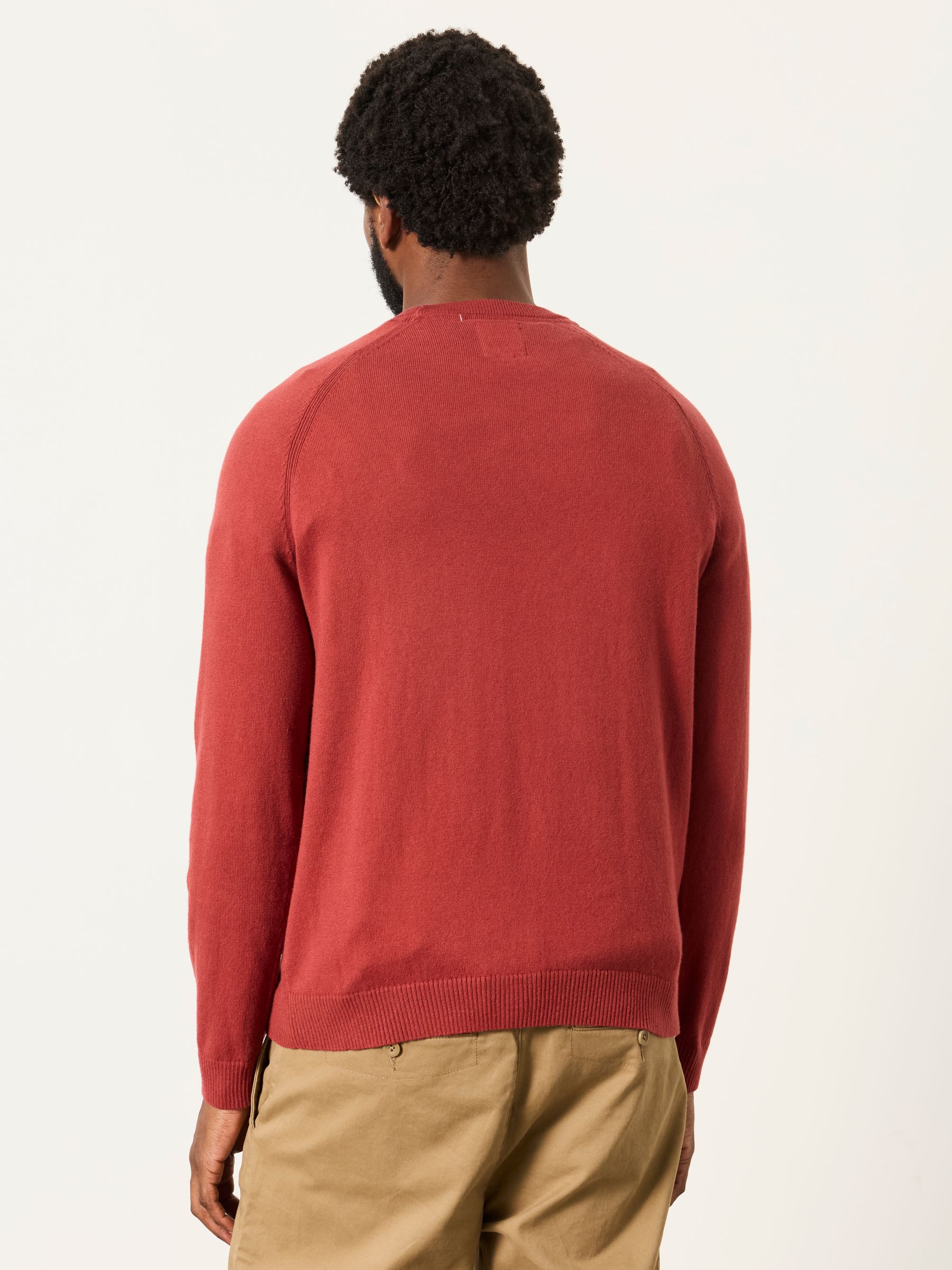 Rye Red Crew Neck Knitted Jumper - Image 2 of 6