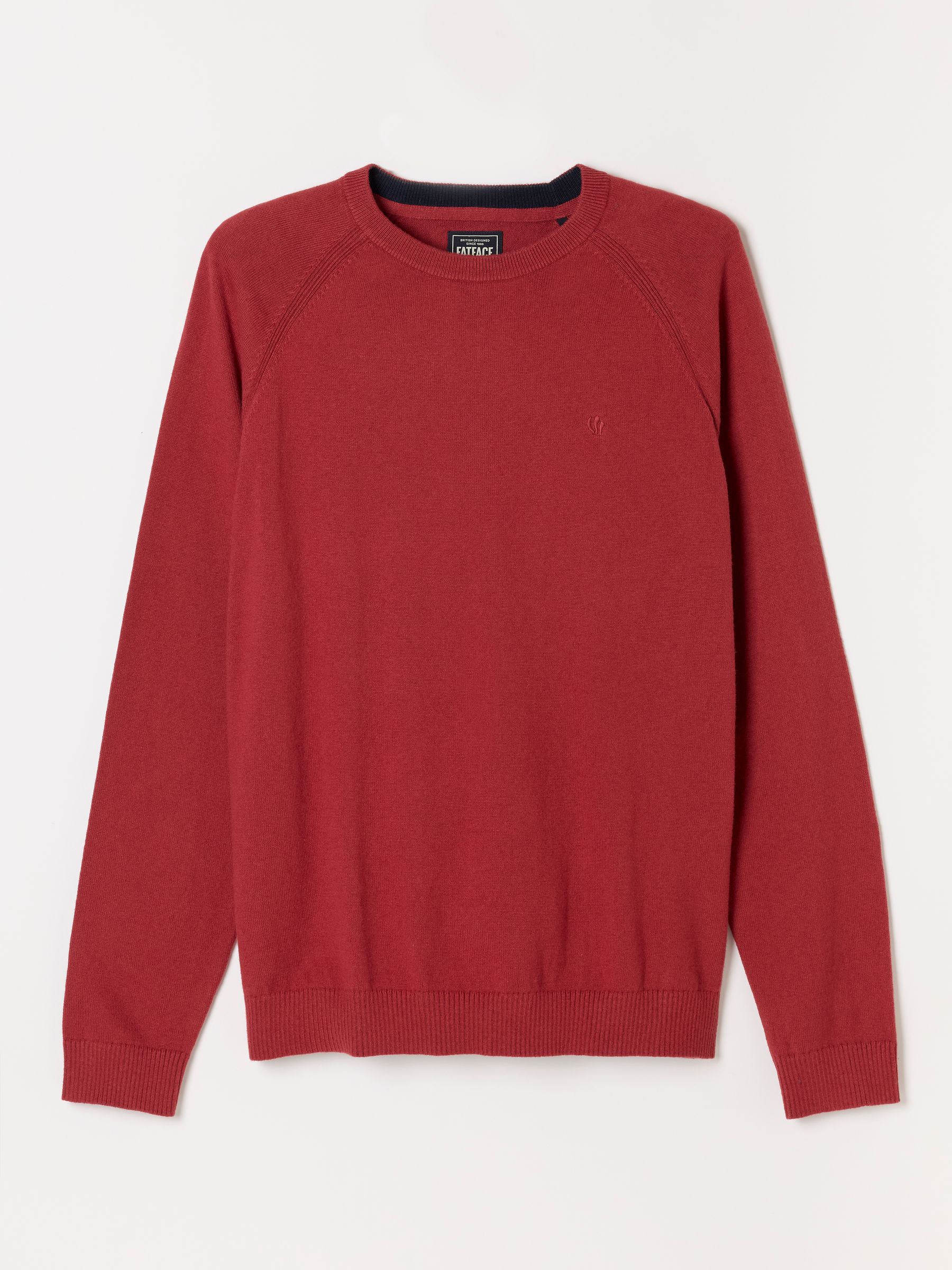 Rye Red Crew Neck Knitted Jumper - Image 6 of 6