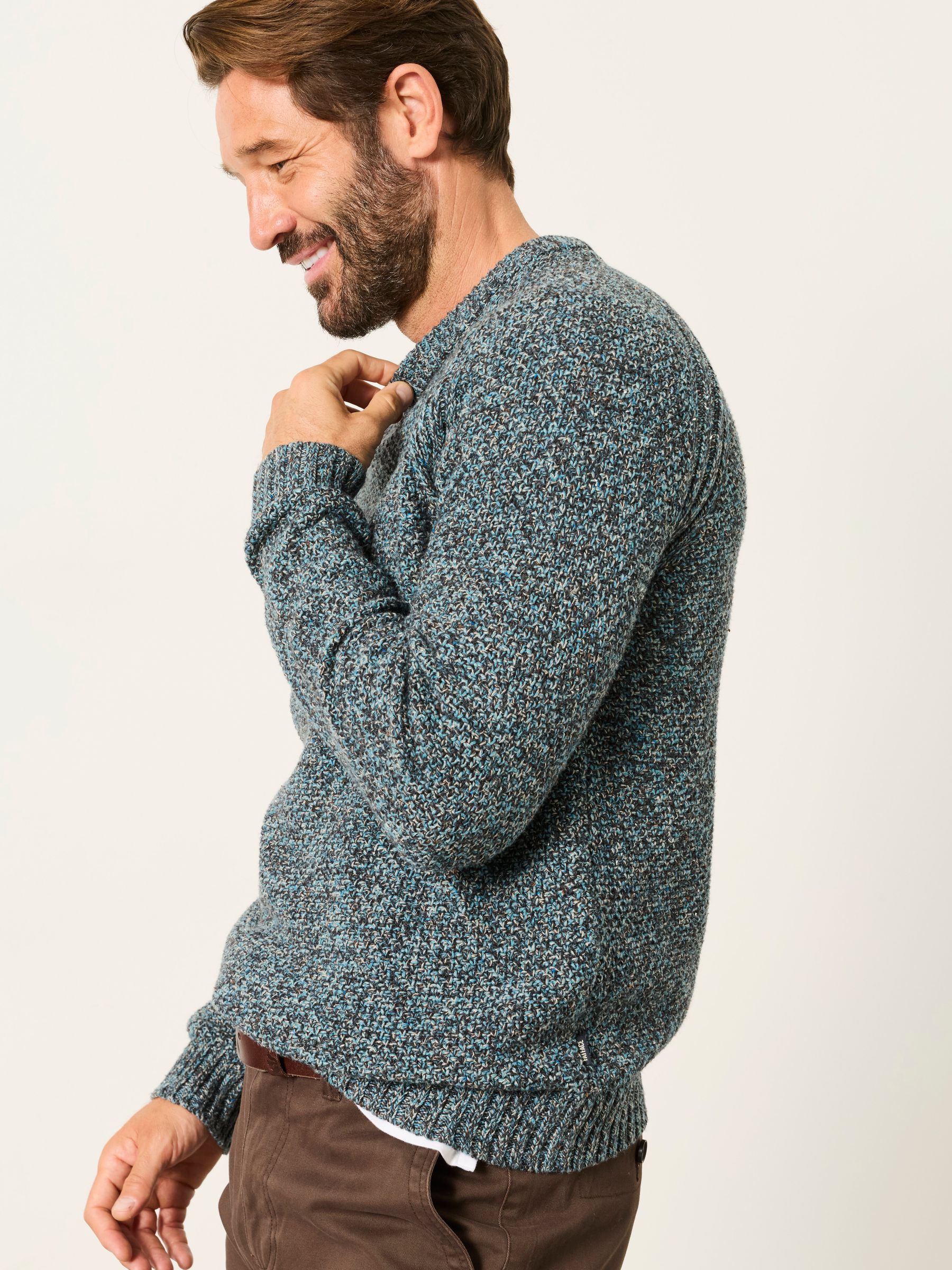 Penton Teal Blue Crew Neck Jumper - Image 2 of 7