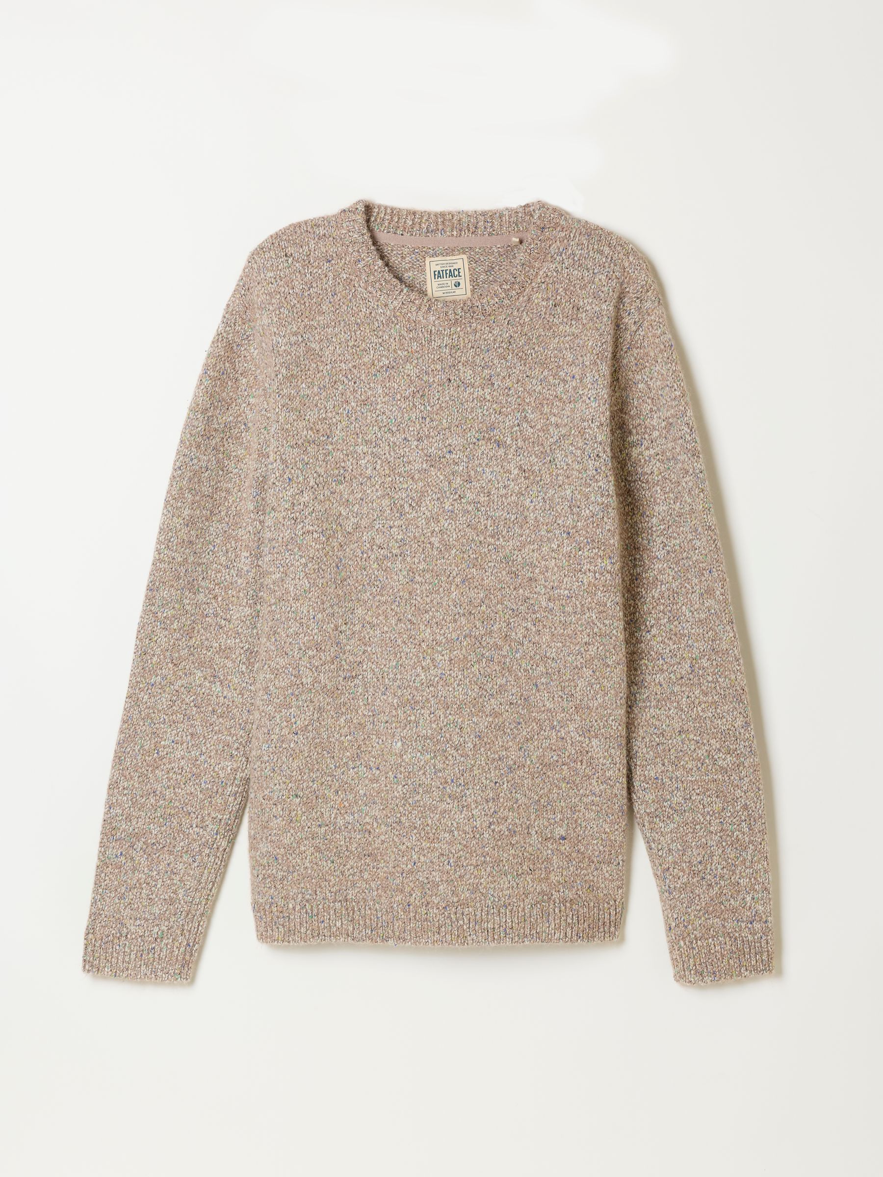 Milport Natural Knitted Crew Neck Jumper - Image 7 of 7