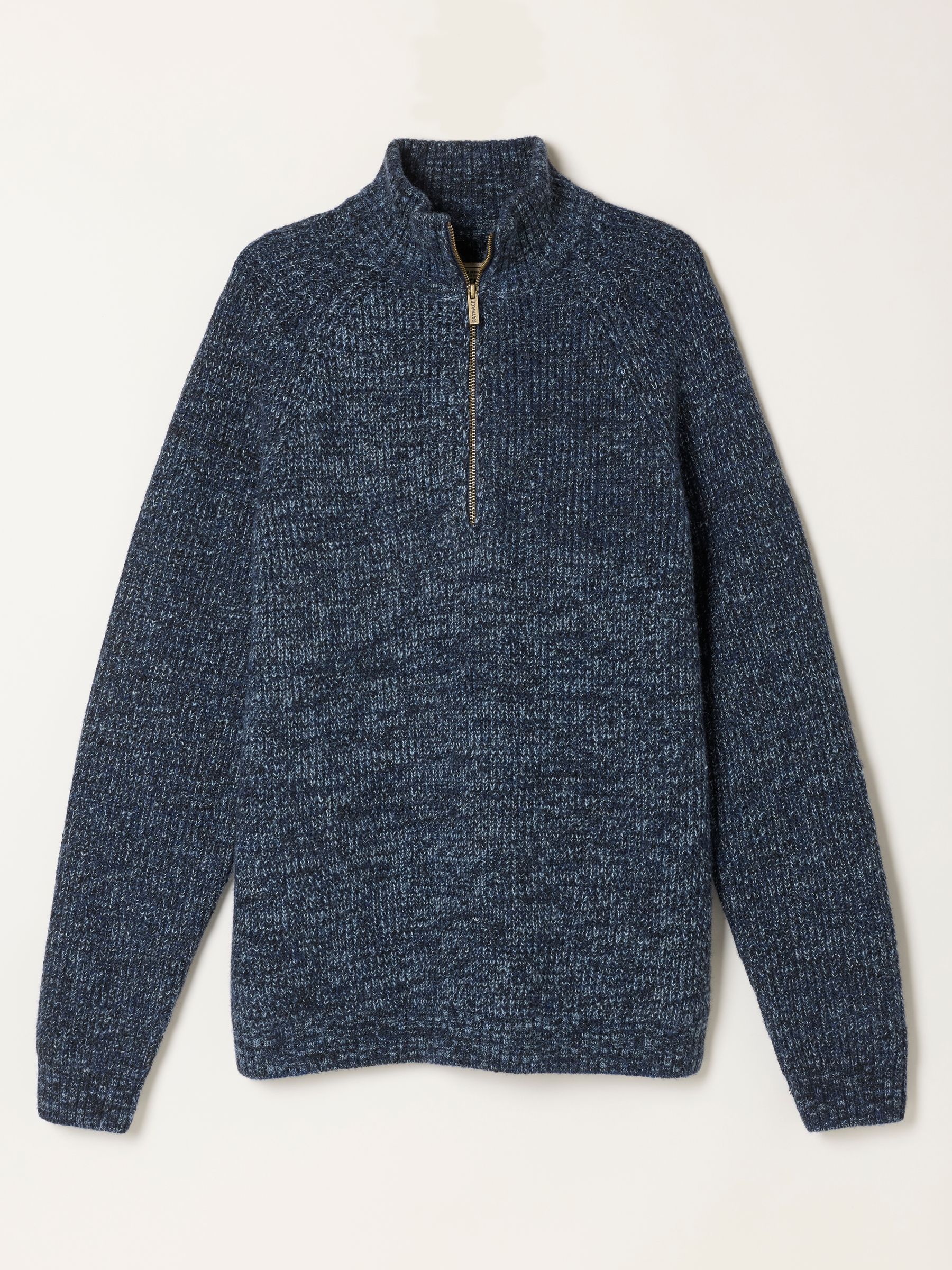Blue Deanston Half Neck Knitted Jumper - Image 6 of 6