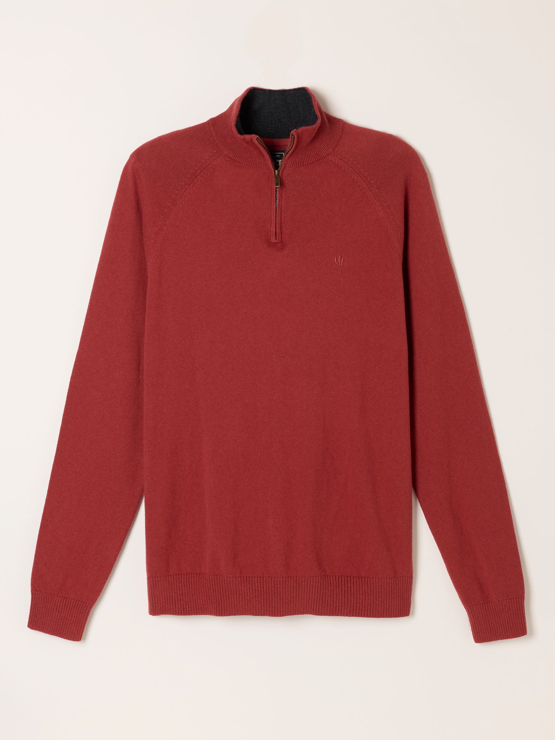 Rye Red Half Neck Knitted Jumper - Image 1 of 1 Rye Red Half Neck Knitted Jumper - Image 1 of 1