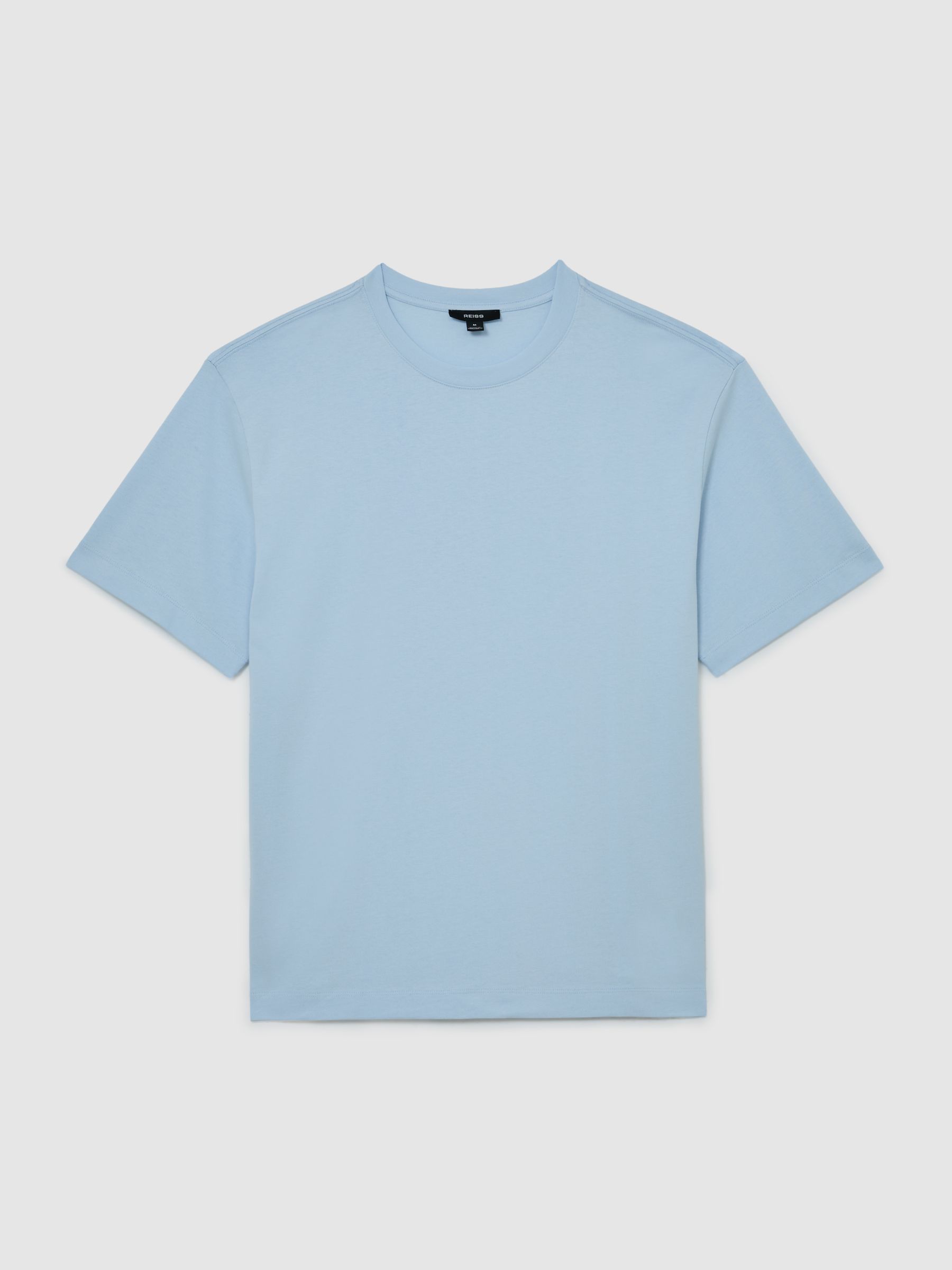 Cotton Garment-Dyed Relaxed-Fit T-Shirt in Soft Blue - image 1