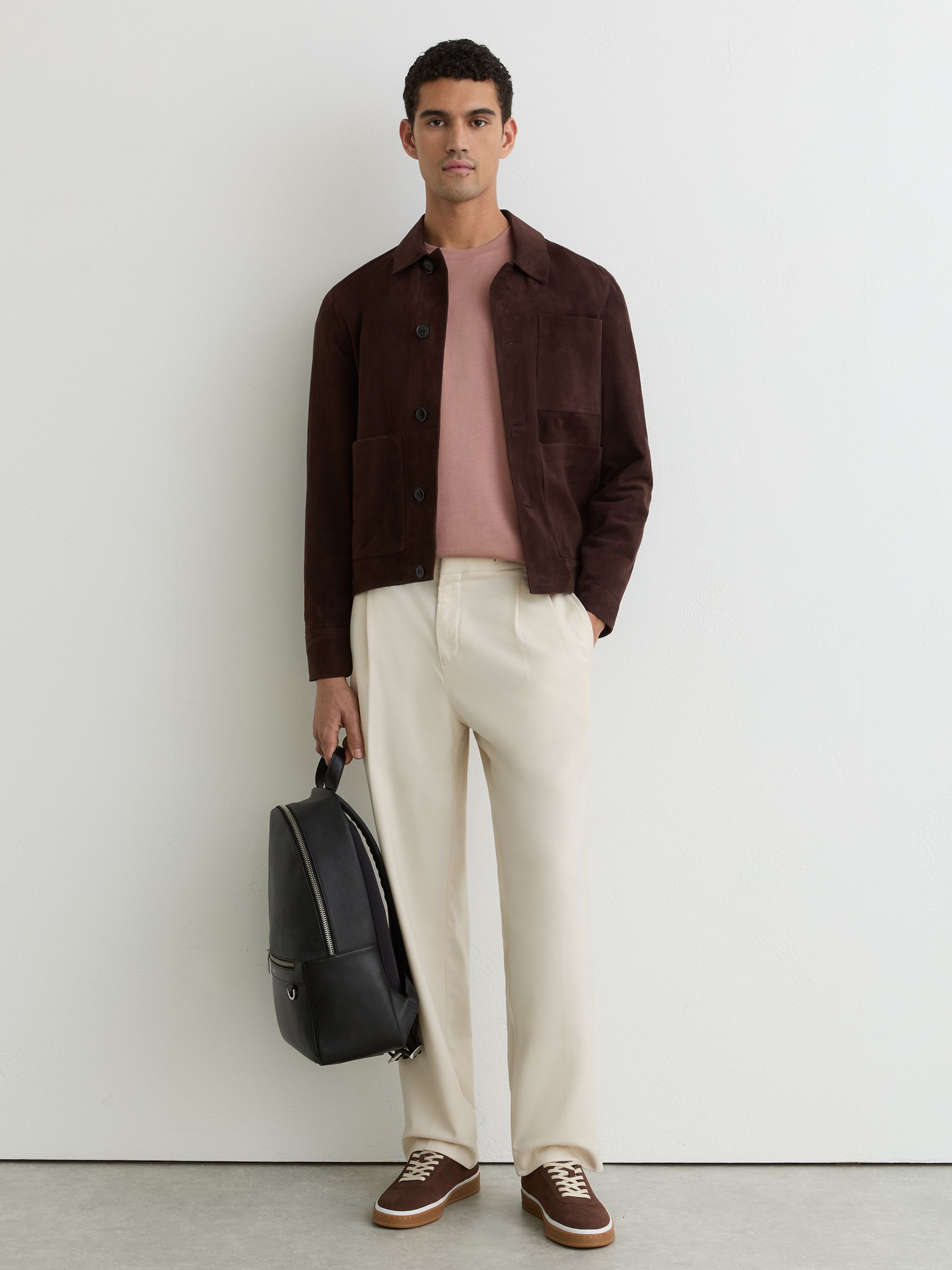 Cotton Pigment-Dyed Relaxed-Fit T-Shirt in Dusty Rose - Image 3 of 6