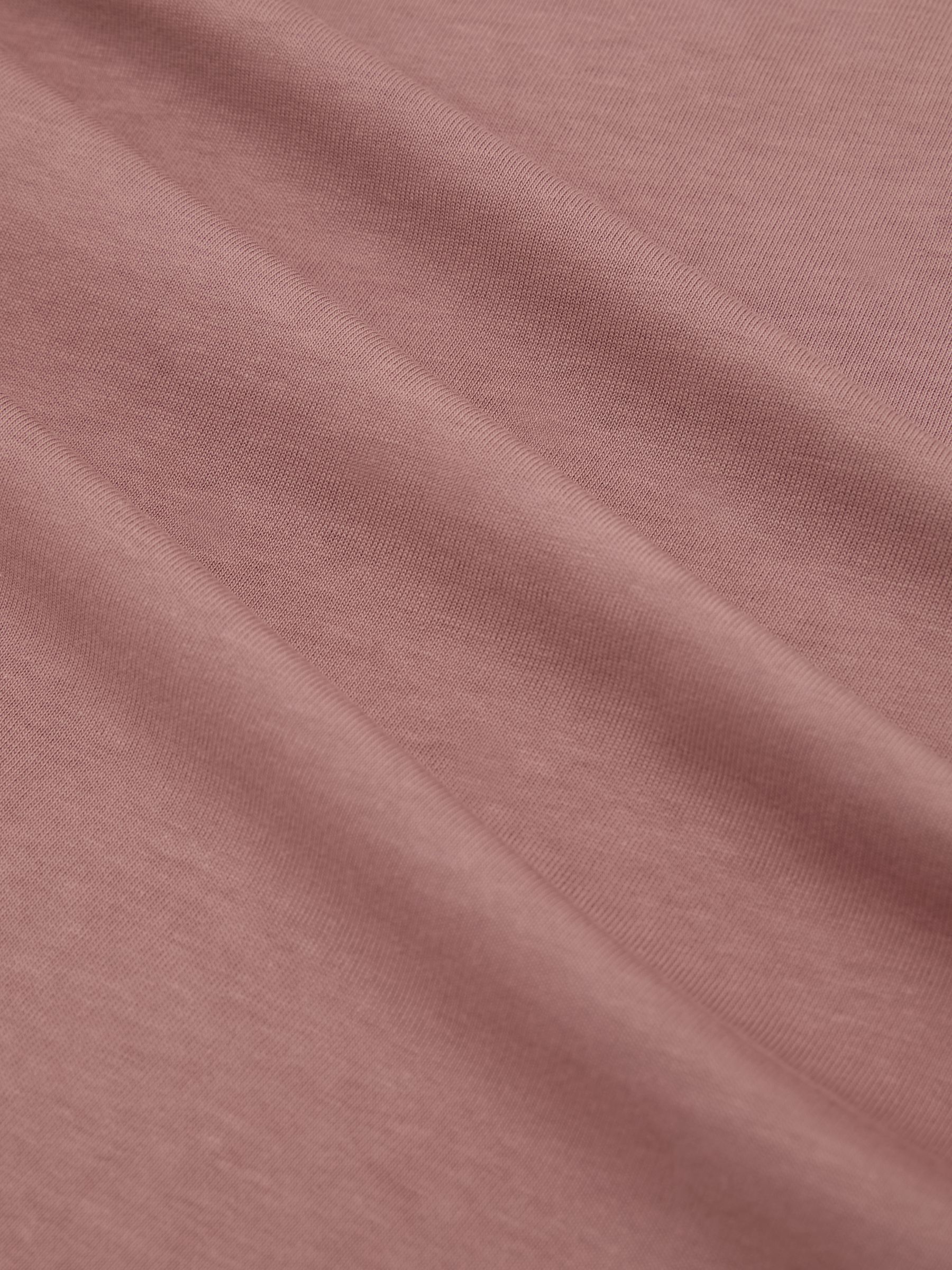 Cotton Garment-Dyed Relaxed-Fit T-Shirt in Dusty Rose - image 3