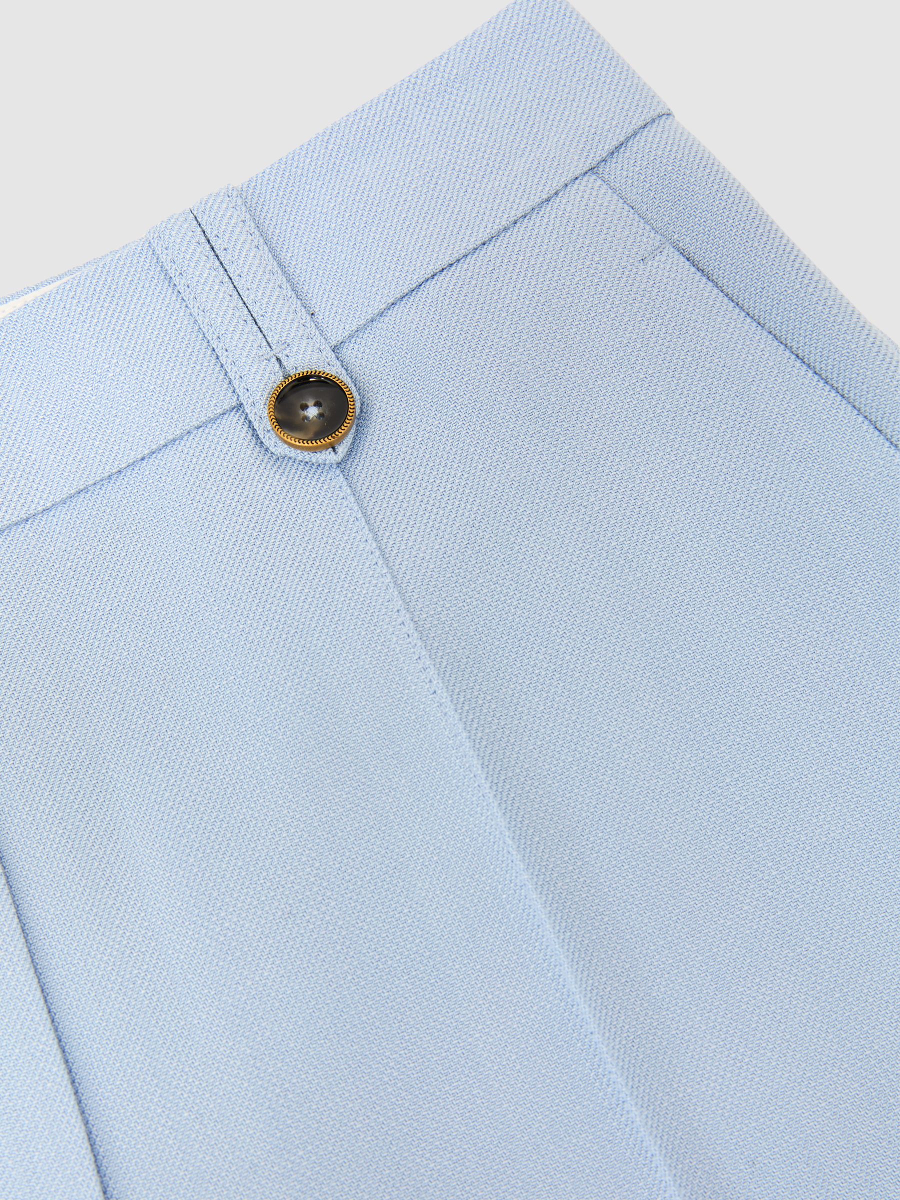 Wide-Leg Suit Trouser in Blue - Image 7 of 7