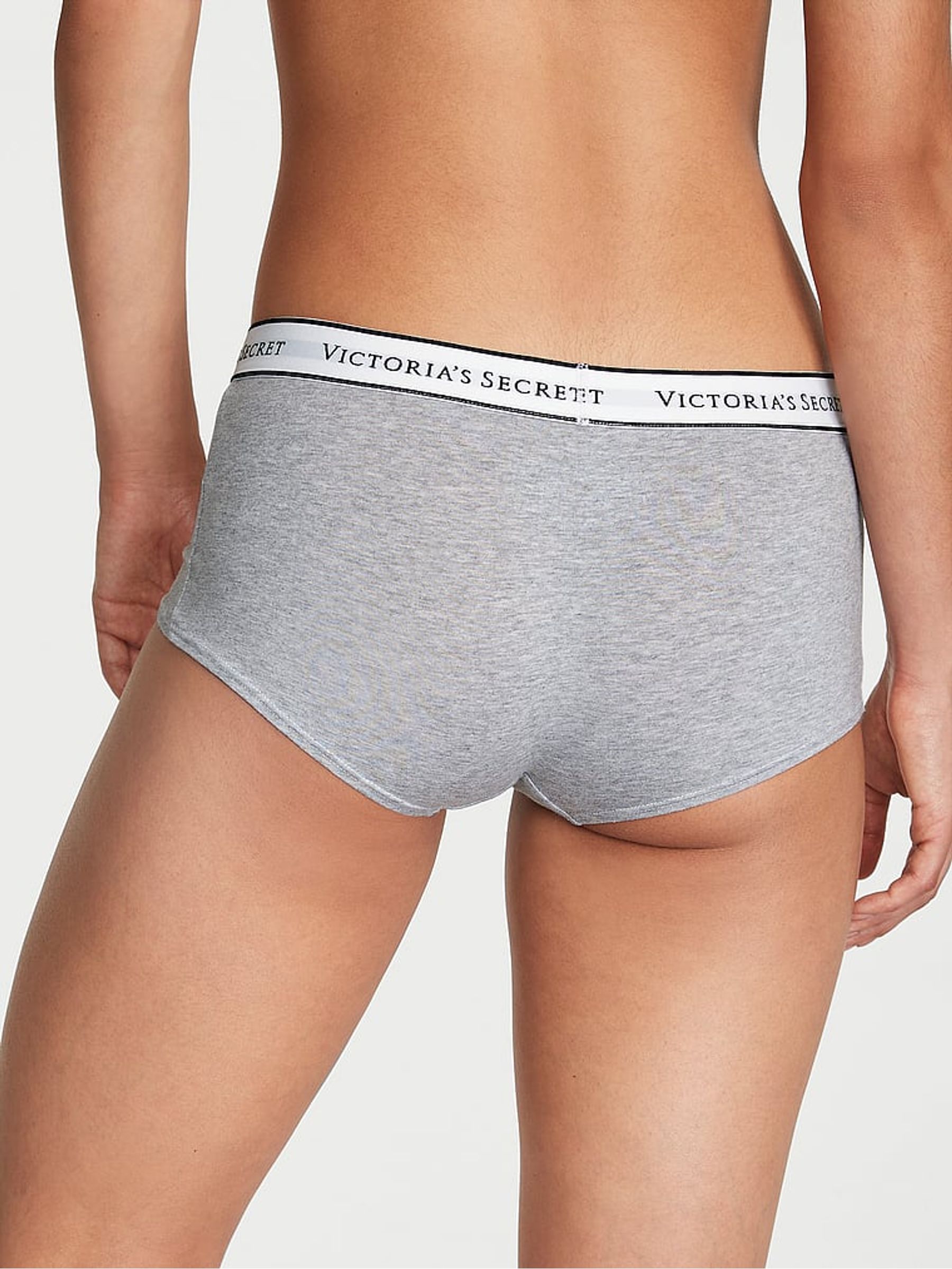Medium Heather Grey Short Logo Knickers - Image 2 of 2