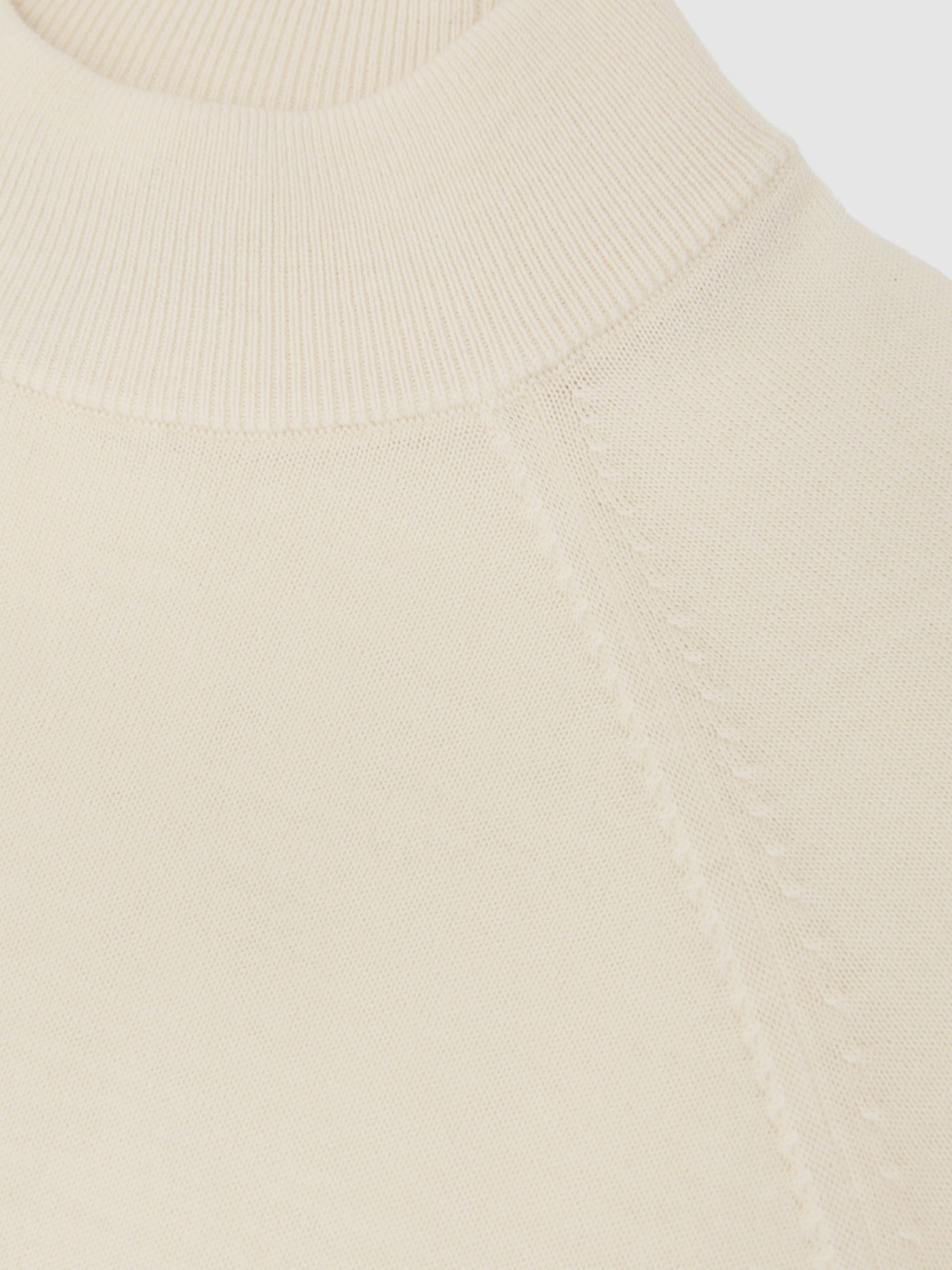 Merino Wool Mock-Neck Jumper in Bianco - image 3
