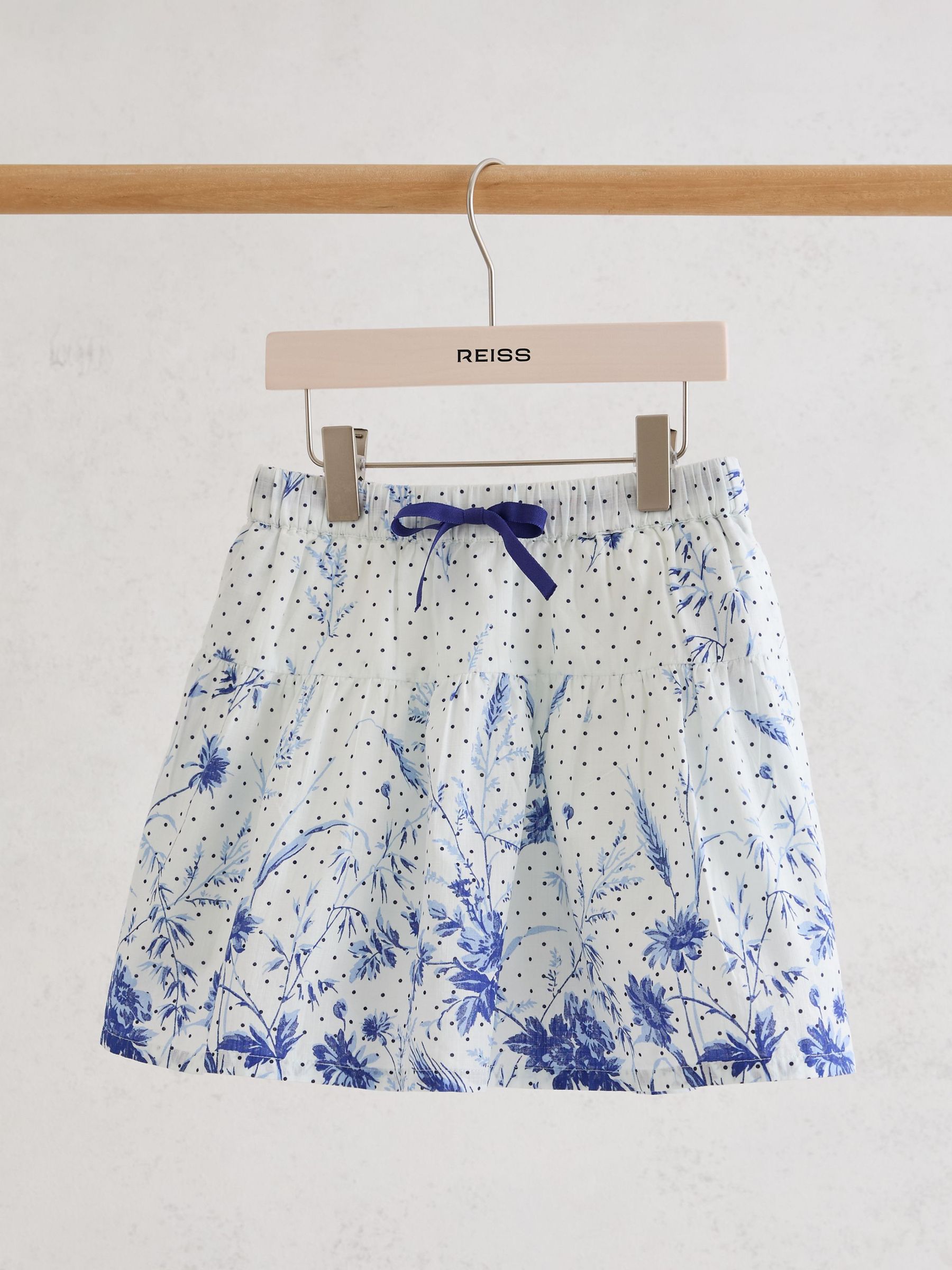 Skirt in Ivory Print - Image 1 of 3 Skirt in Ivory Print - Image 1 of 3