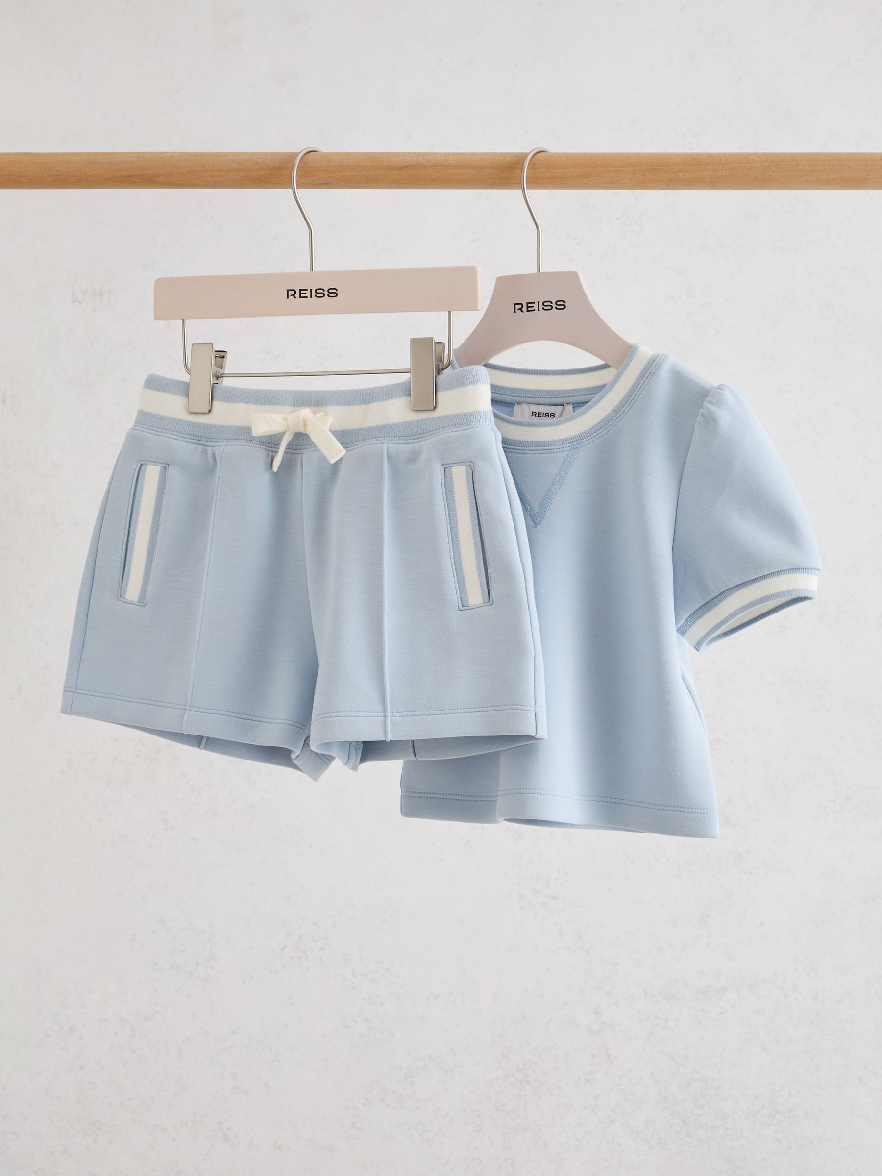 Top & Jogger Set in Pale Blue - Image 2 of 3
