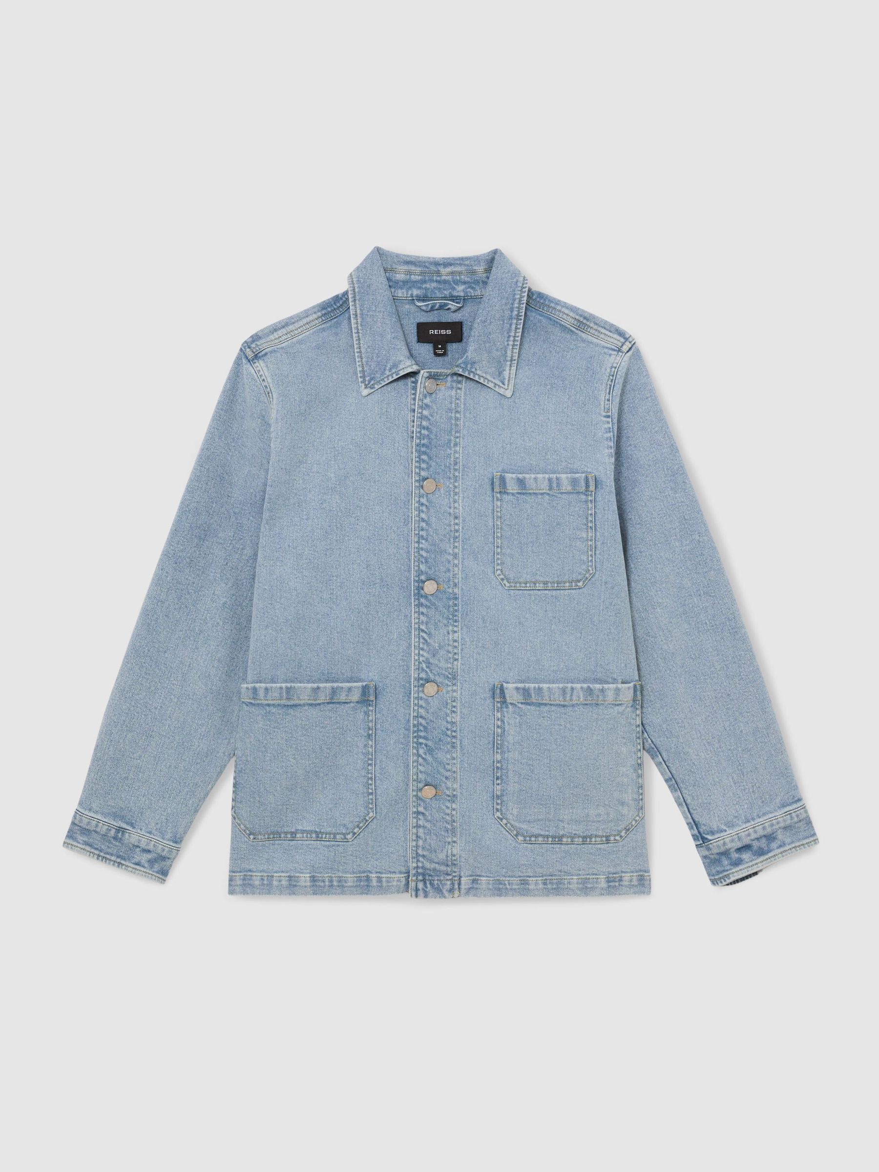 Denim Chore Jacket in Light Blue Wash - image 1