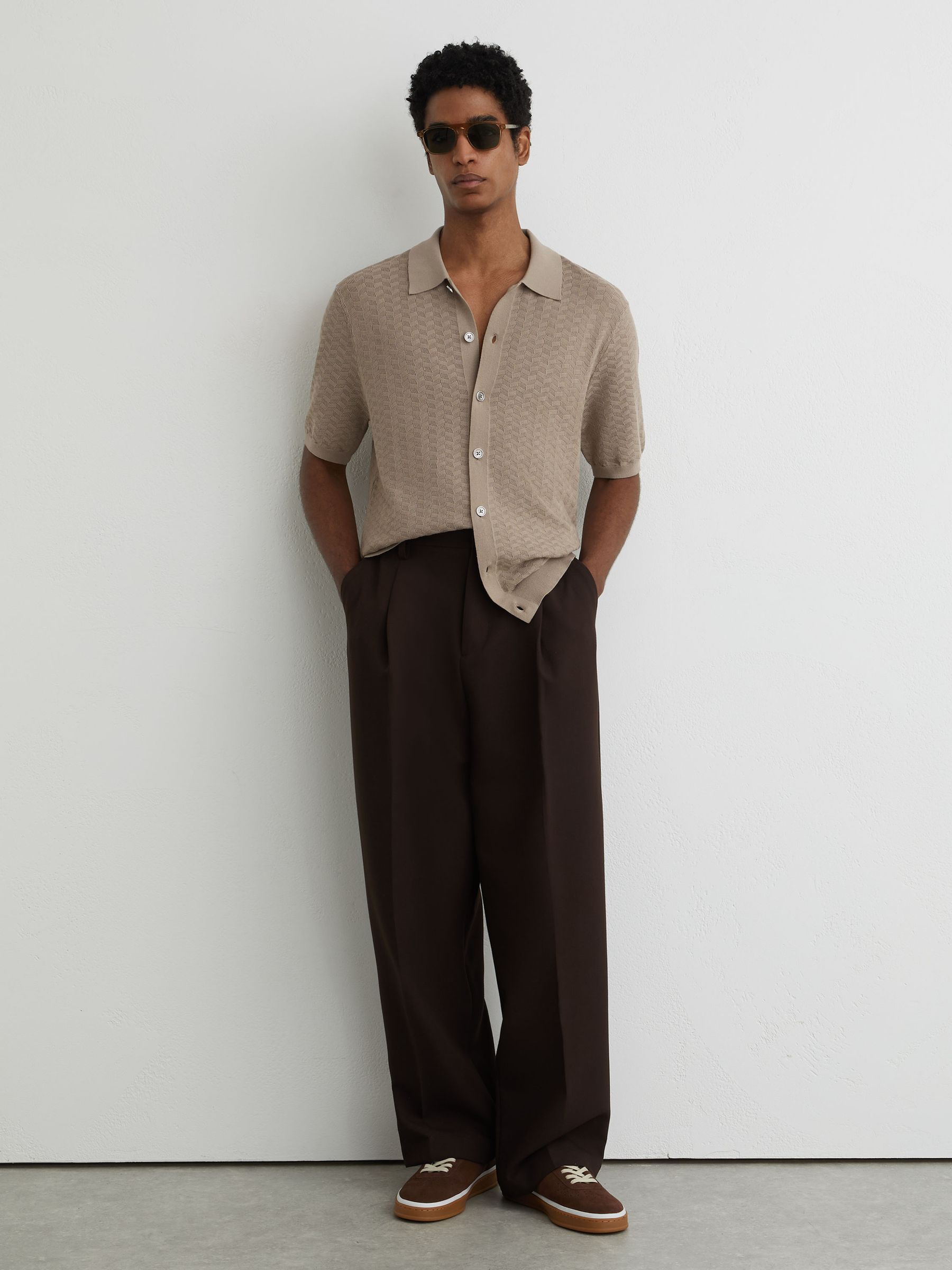 Shirt in Taupe Brown - Image 3 of 7