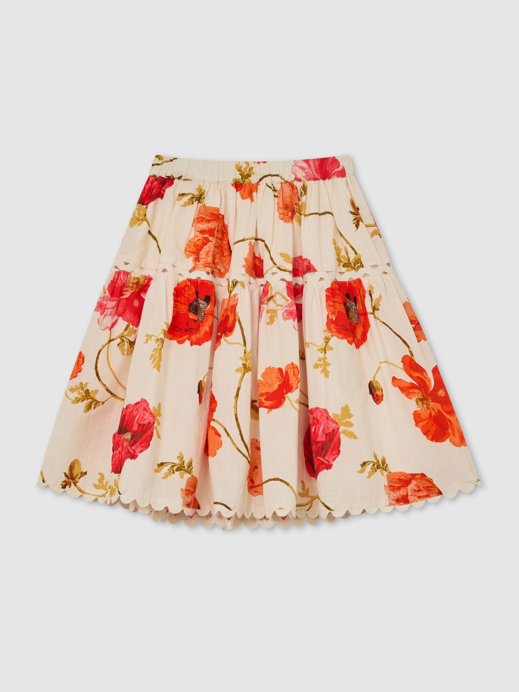 Skirt in White Print - Image 1 of 3