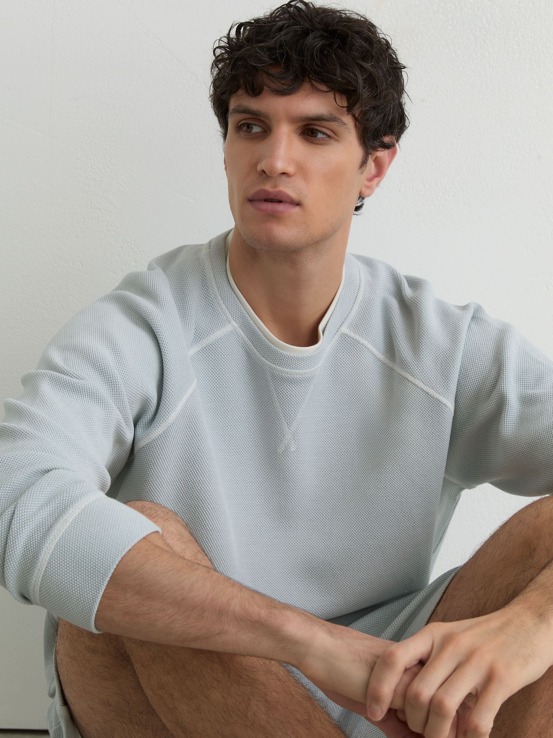 Sweat Top in Light Blue - Image 3 of 6
