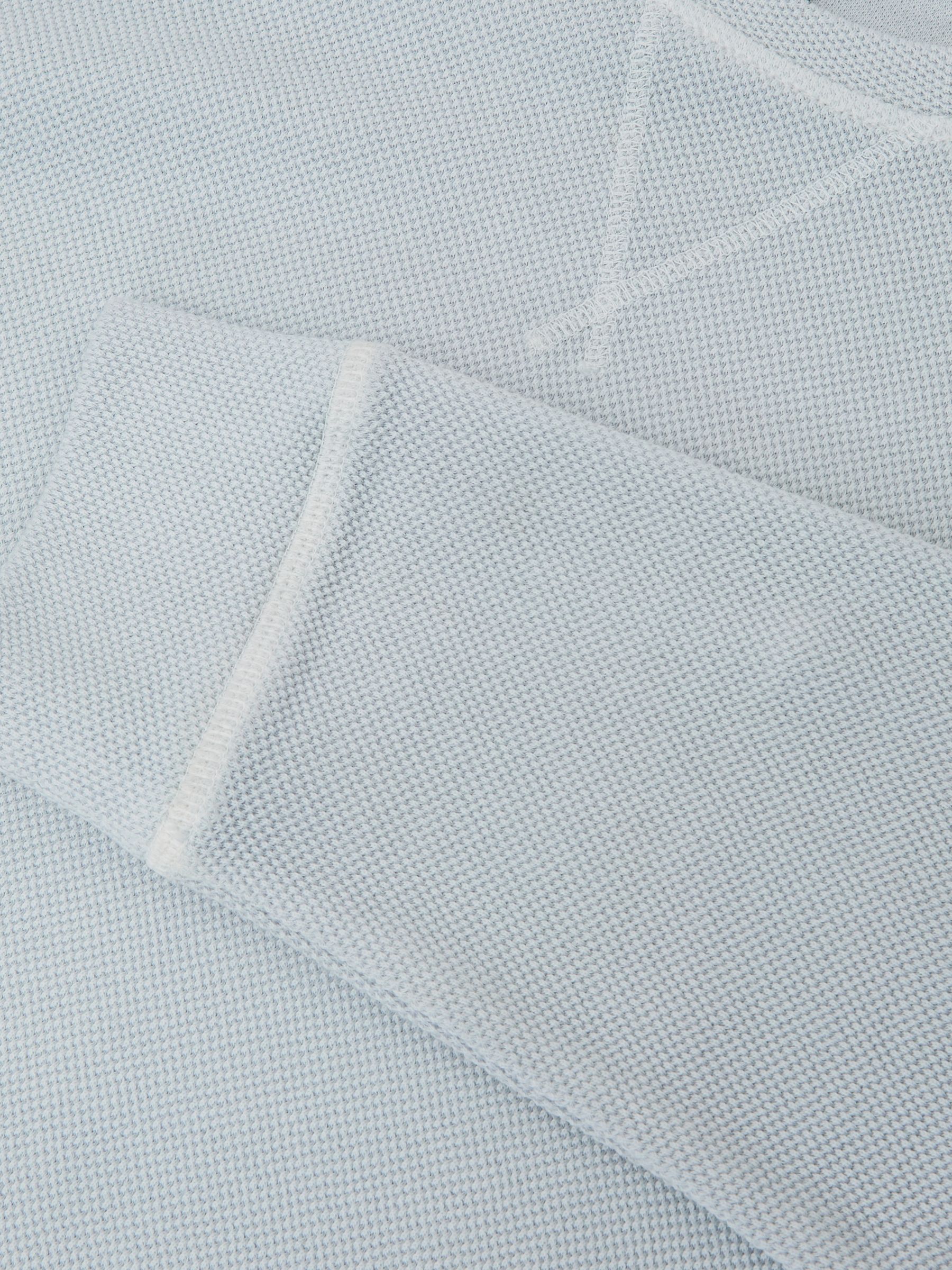 Cotton-Pique Garment-Dyed Sweatshirt in Light Blue - image 2