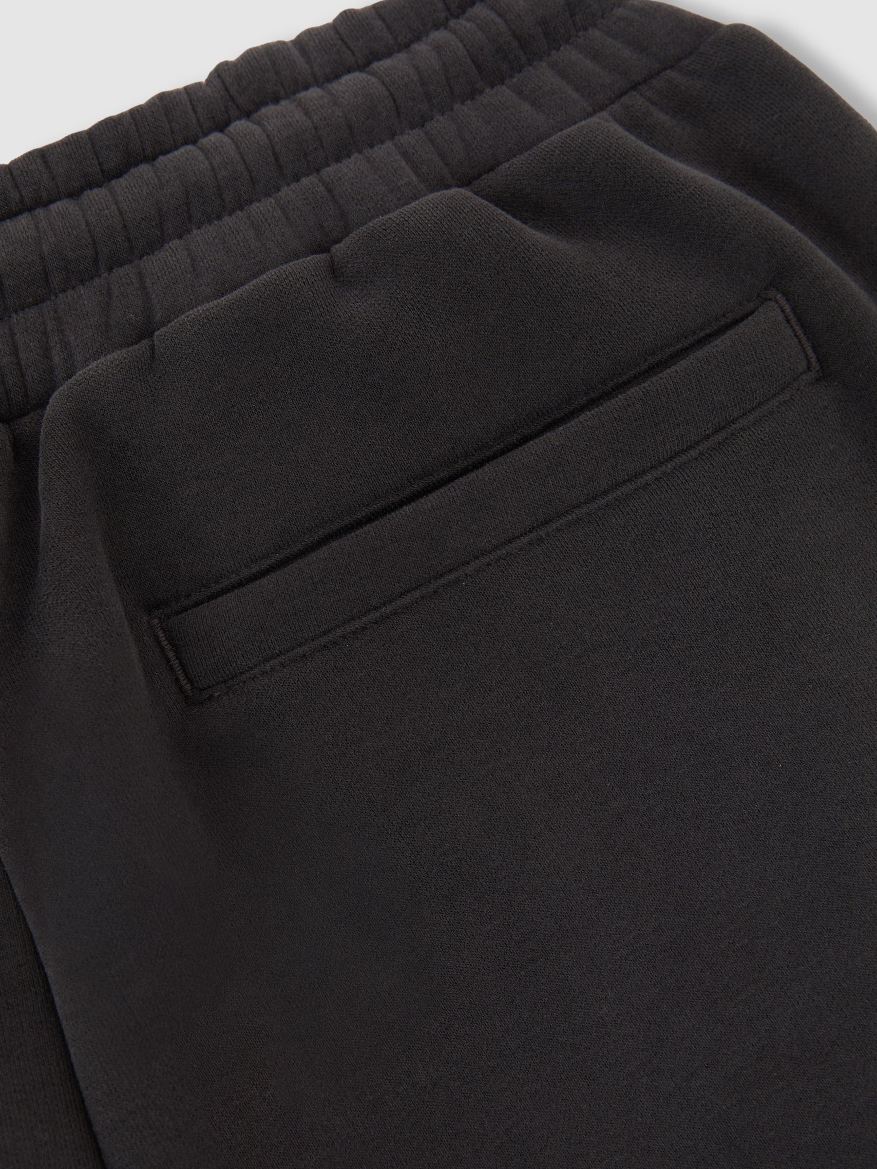 Cotton-Blend Washed Drawstring Joggers in Washed Black - image 3