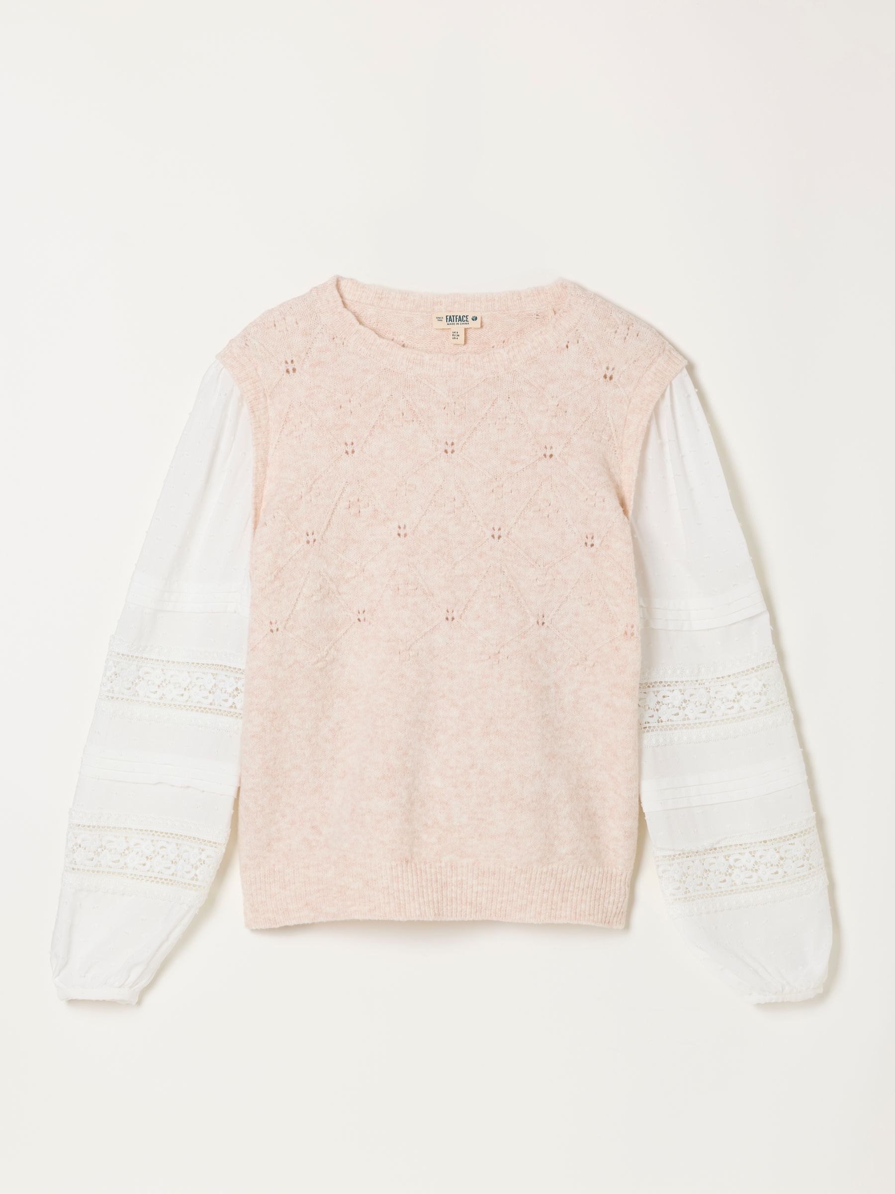 Kaia Oatmeal Double Layer Knitted Tank Shirt - Image 6 of 6