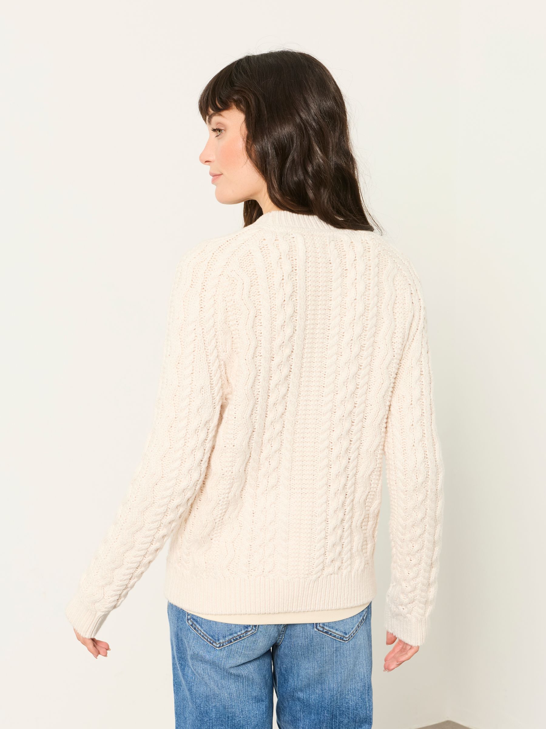 Bryony Ivory Knitted Cable Jumper - Image 2 of 5
