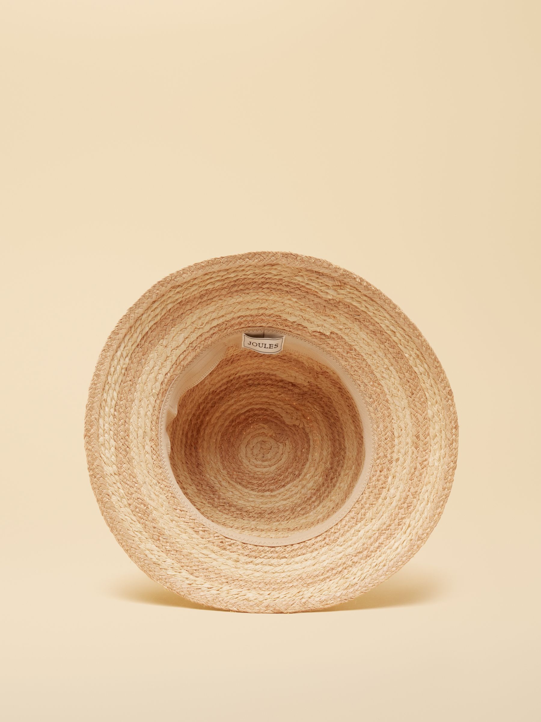Albany Neutral Stripe Cloche Hat - Image 6 of 9