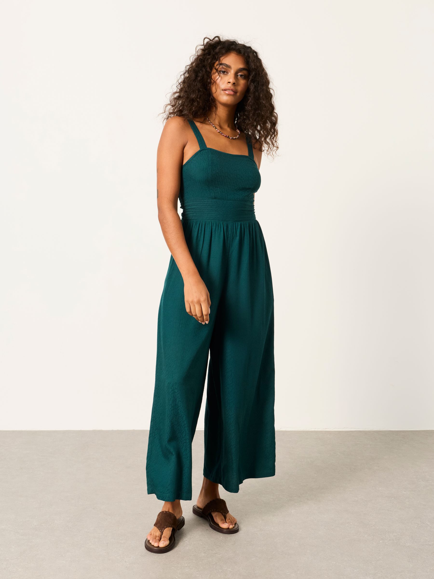 Ruby Teal Blue Regular Jumpsuit - Image 1 of 5