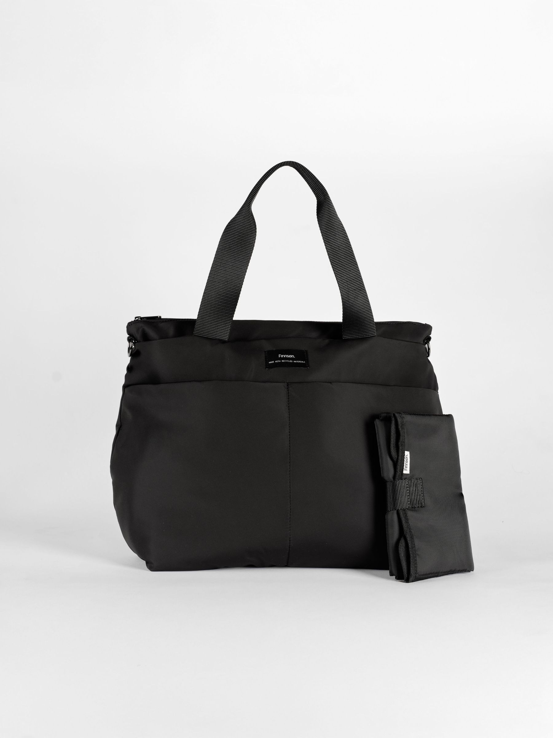 Finnson Black Sigrid Changing Bag With Changing Mat - Image 2 of 7
