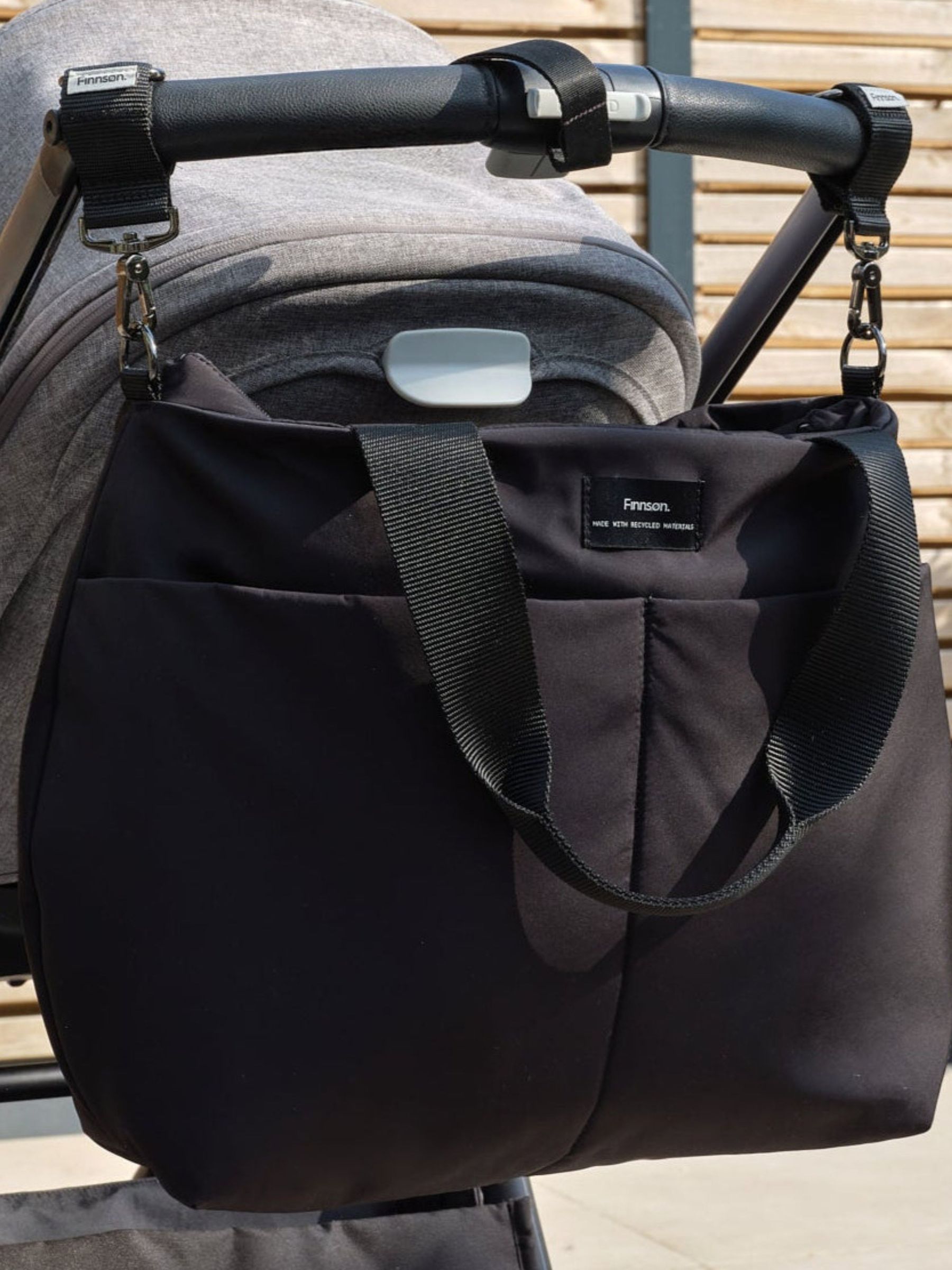 Finnson Black Sigrid Changing Bag With Changing Mat - Image 3 of 7