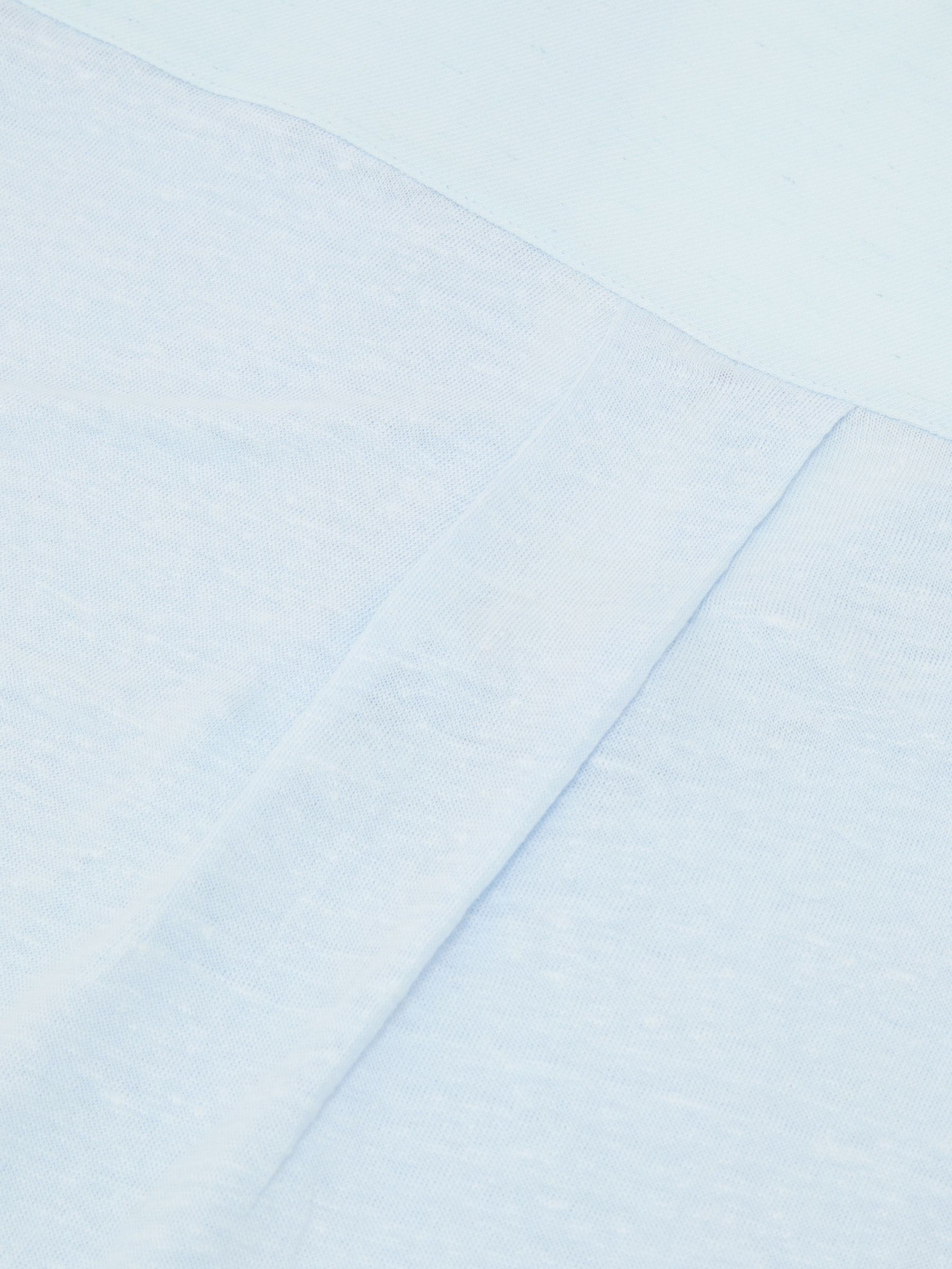 Linen V-Neck T-Shirt in Blue - image 3