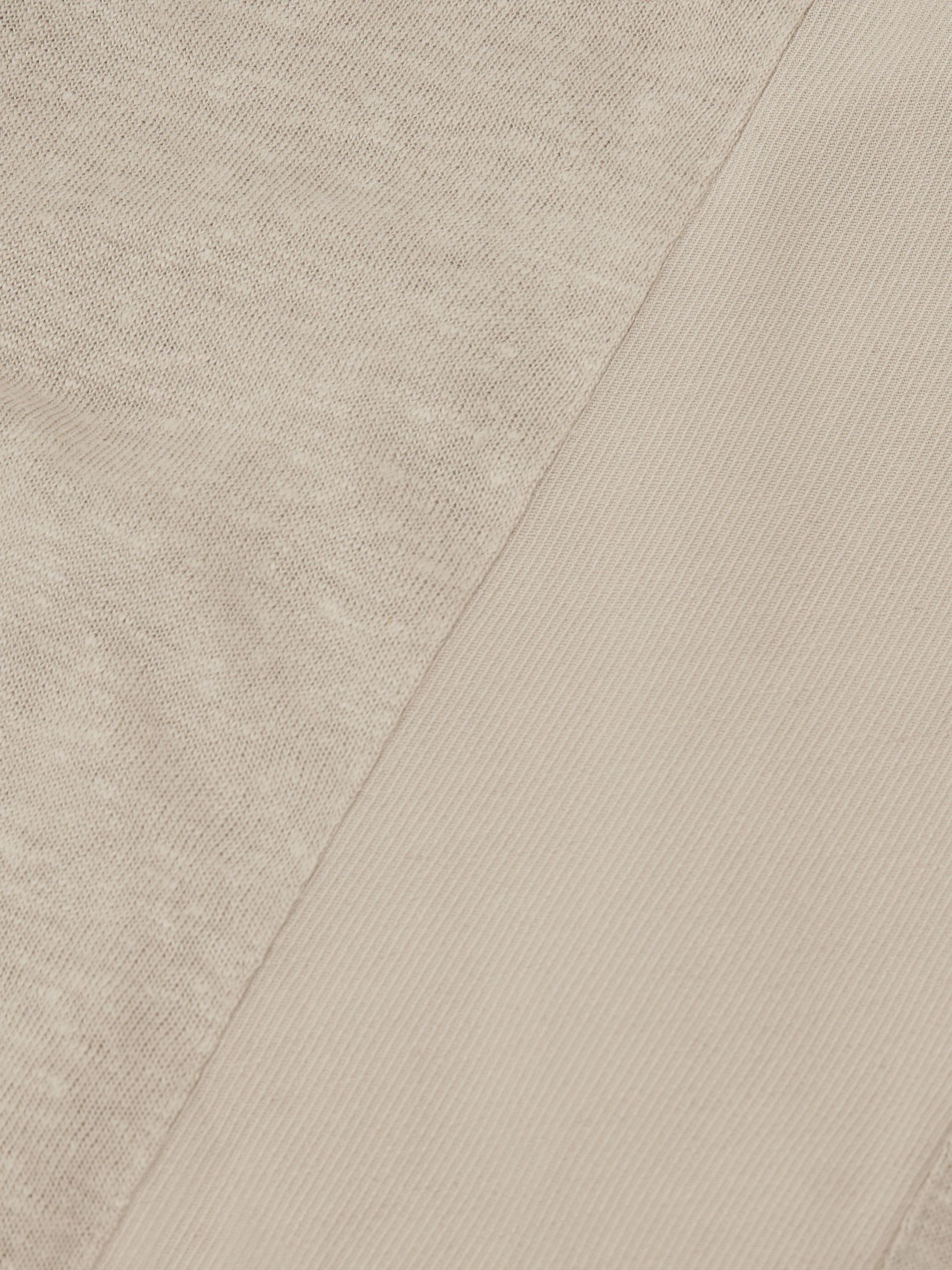 Linen Jersey Vest in Stone Neutral - image 3