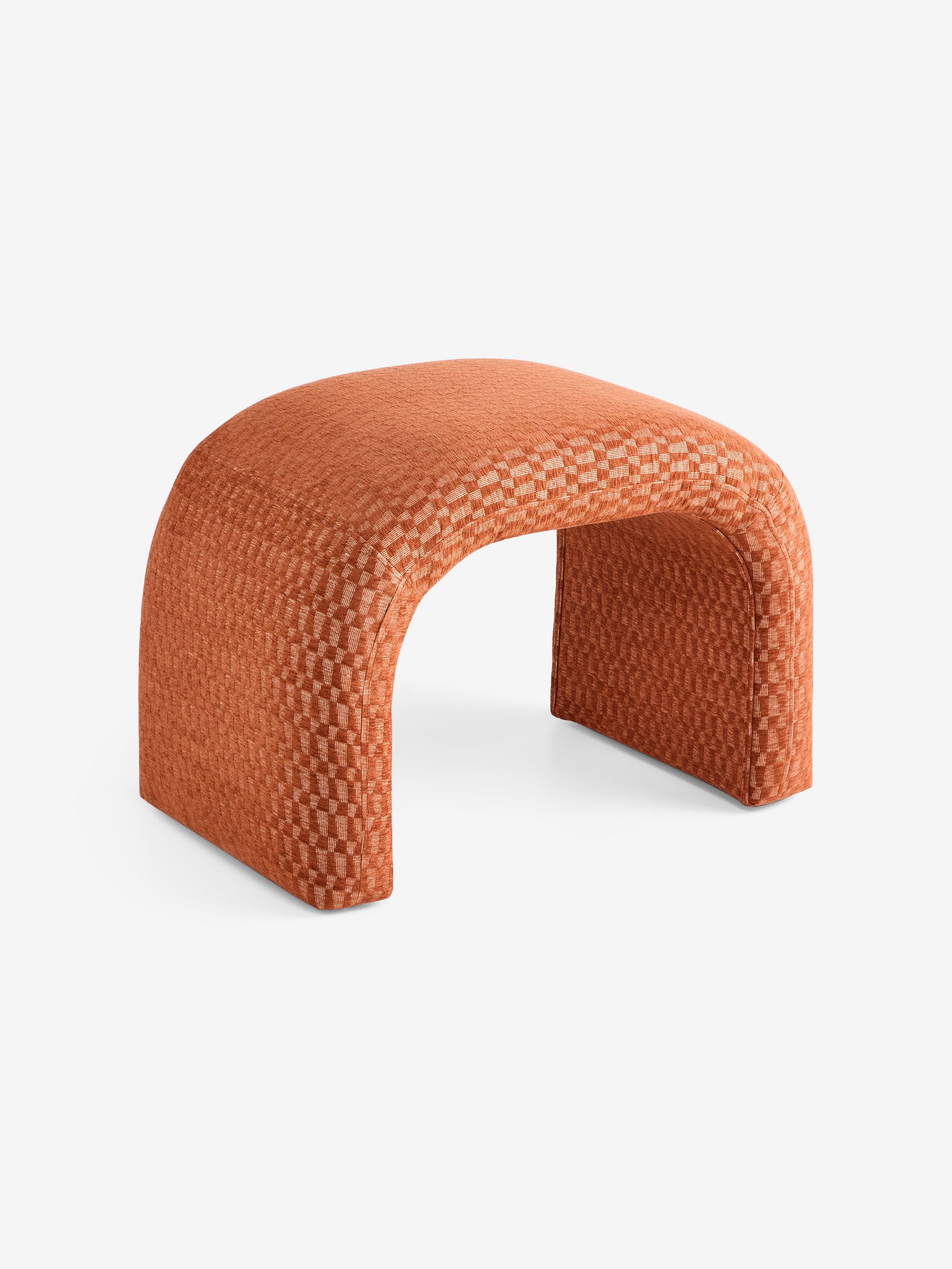 Beryl Stool in Lanzo Rust Orange - Image 4 of 5
