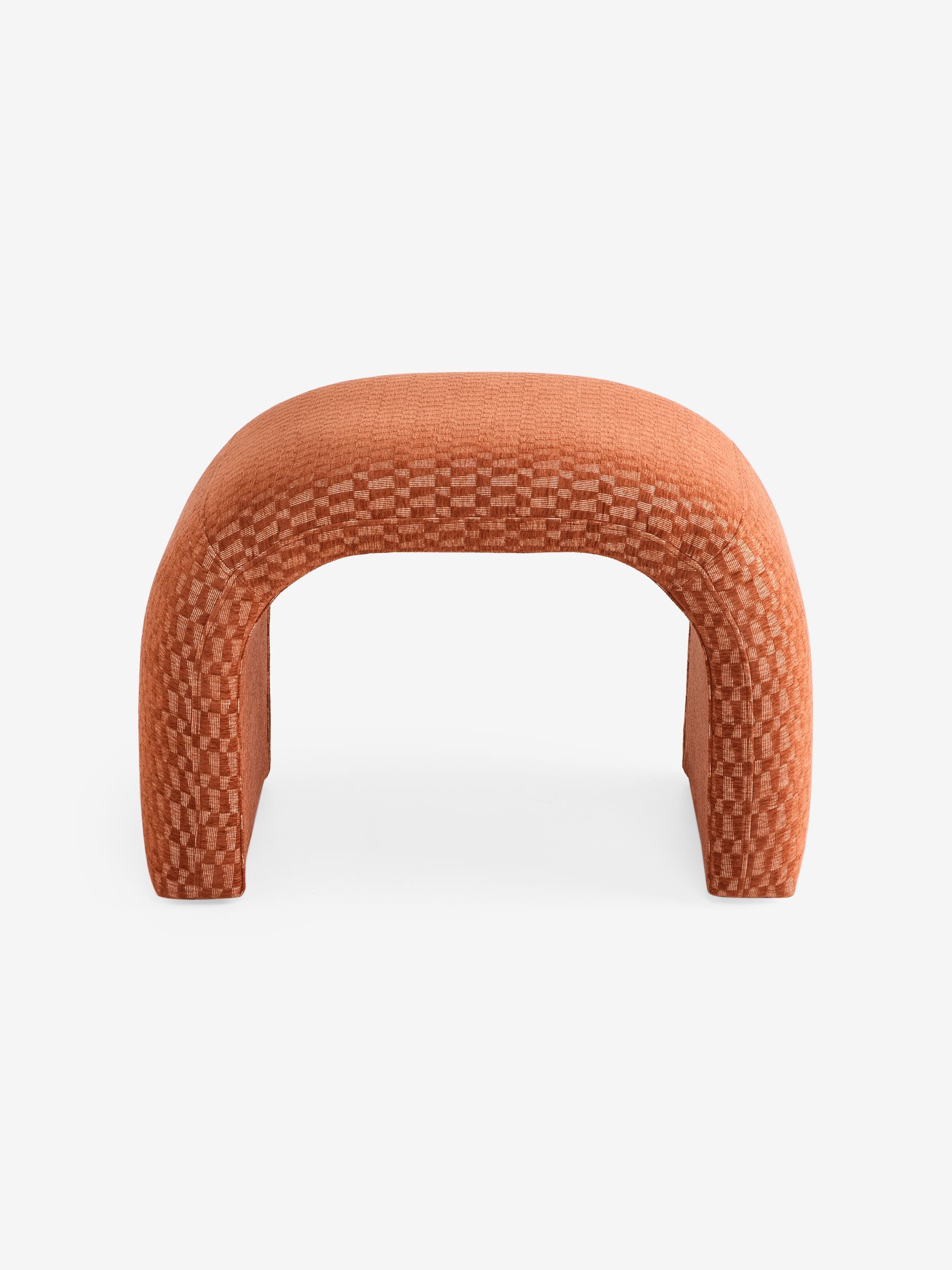Beryl Stool in Lanzo Rust Orange - Image 5 of 5 Beryl Stool in Lanzo Rust Orange - Image 5 of 5