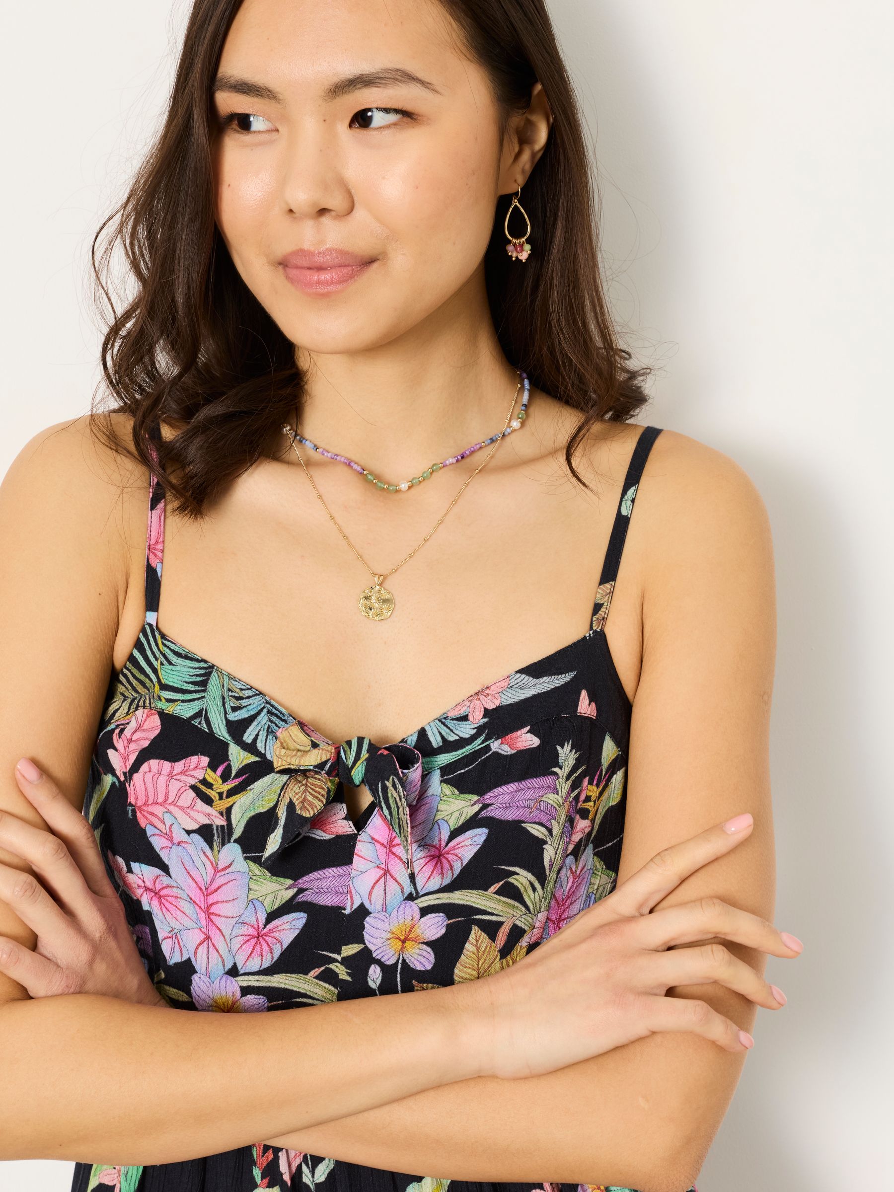 Salma Black Tropical Jumpsuit - Image 5 of 8