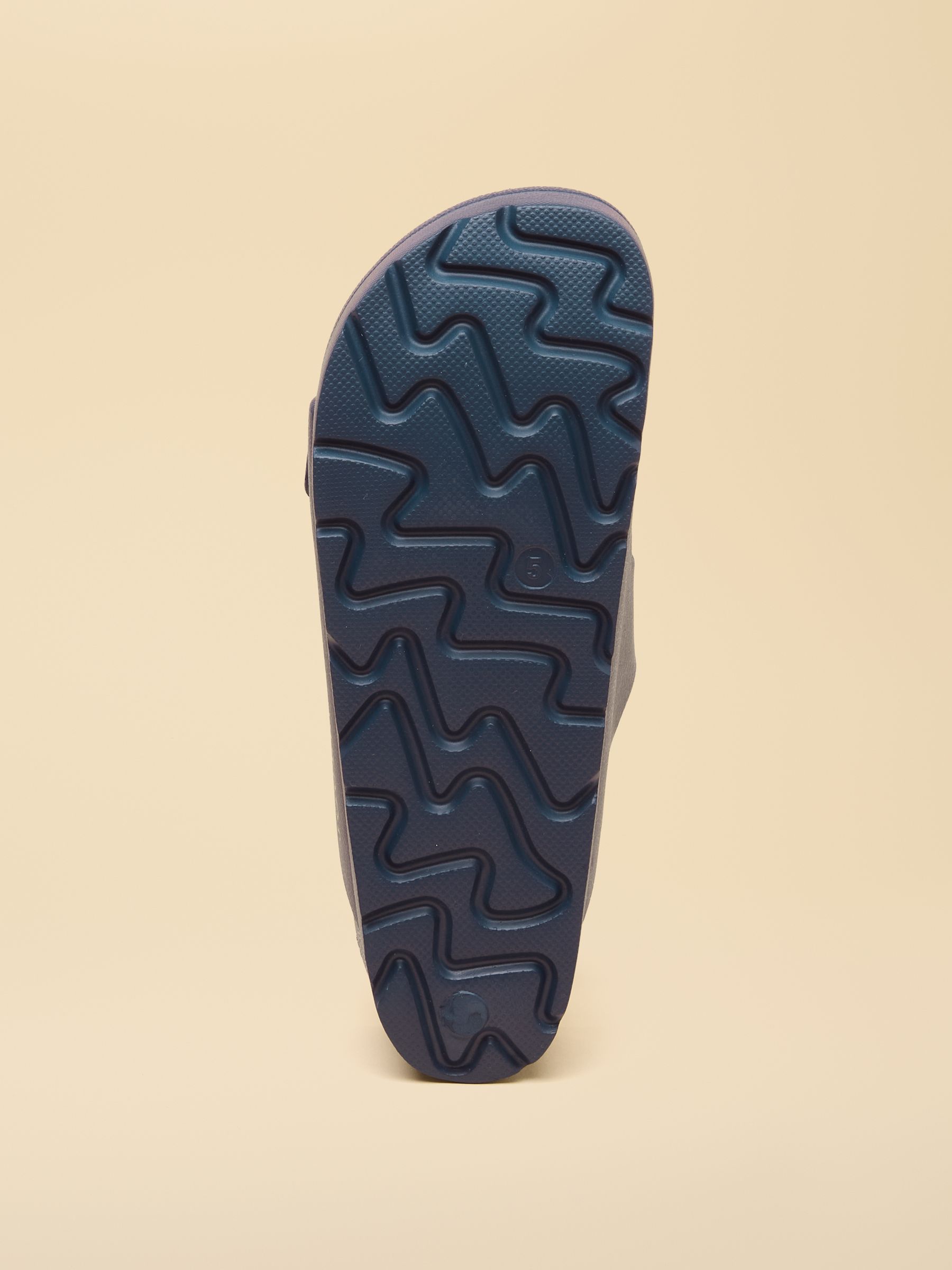 Navy Chunky Platform Sunseeker Double Buckle Sliders - Image 4 of 6