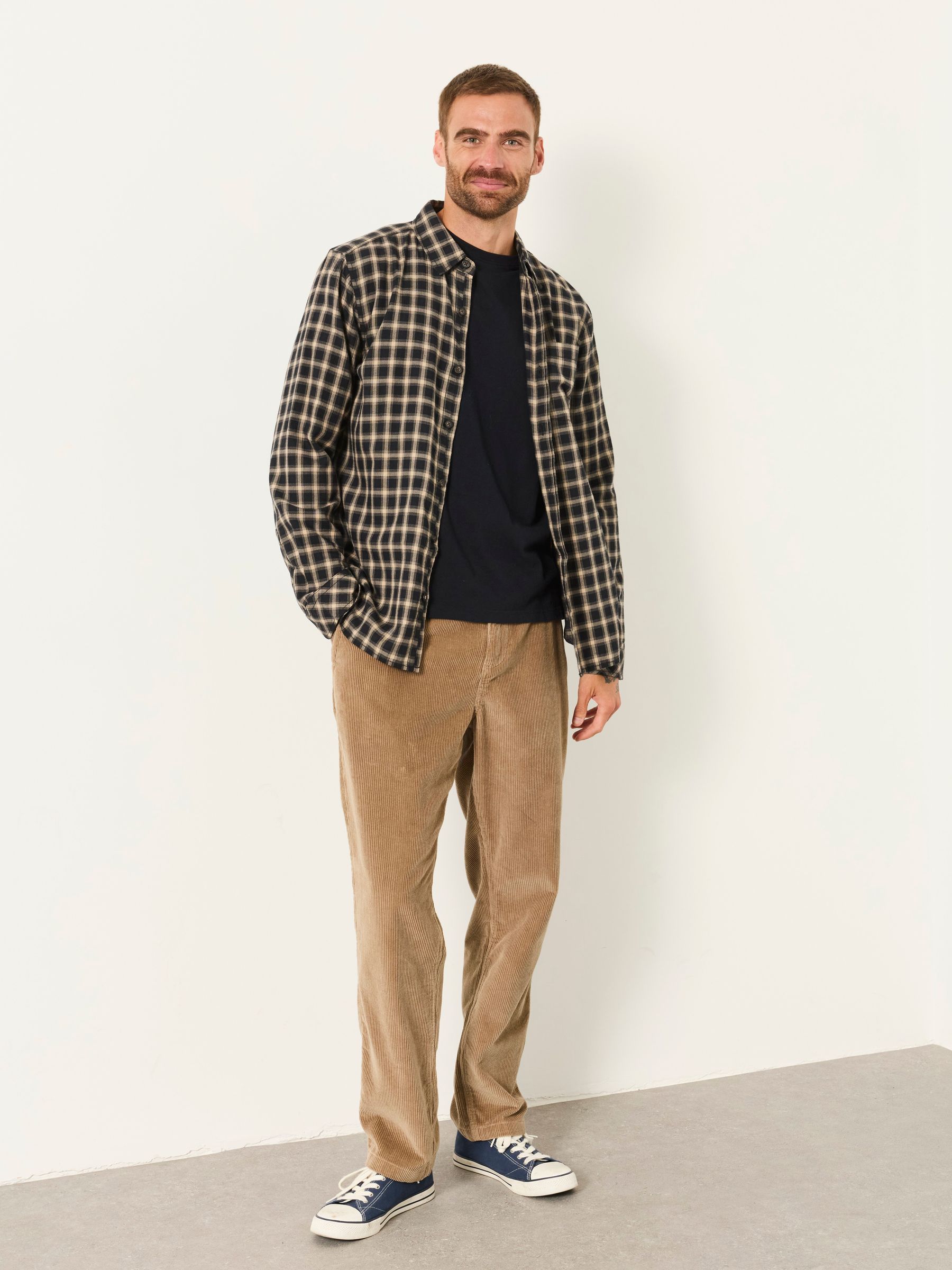 Madron Black Long Sleeve Check Shirt - Image 4 of 6
