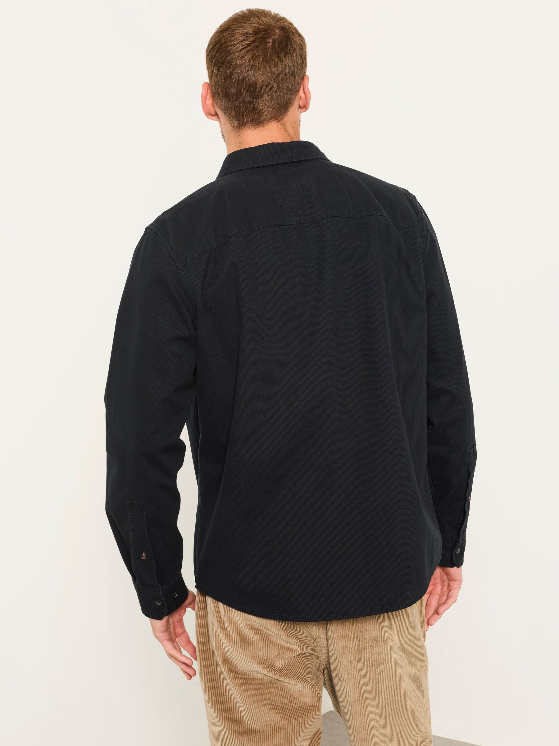 Washed Black Long Sleeve Cord Shirt - Image 2 of 6