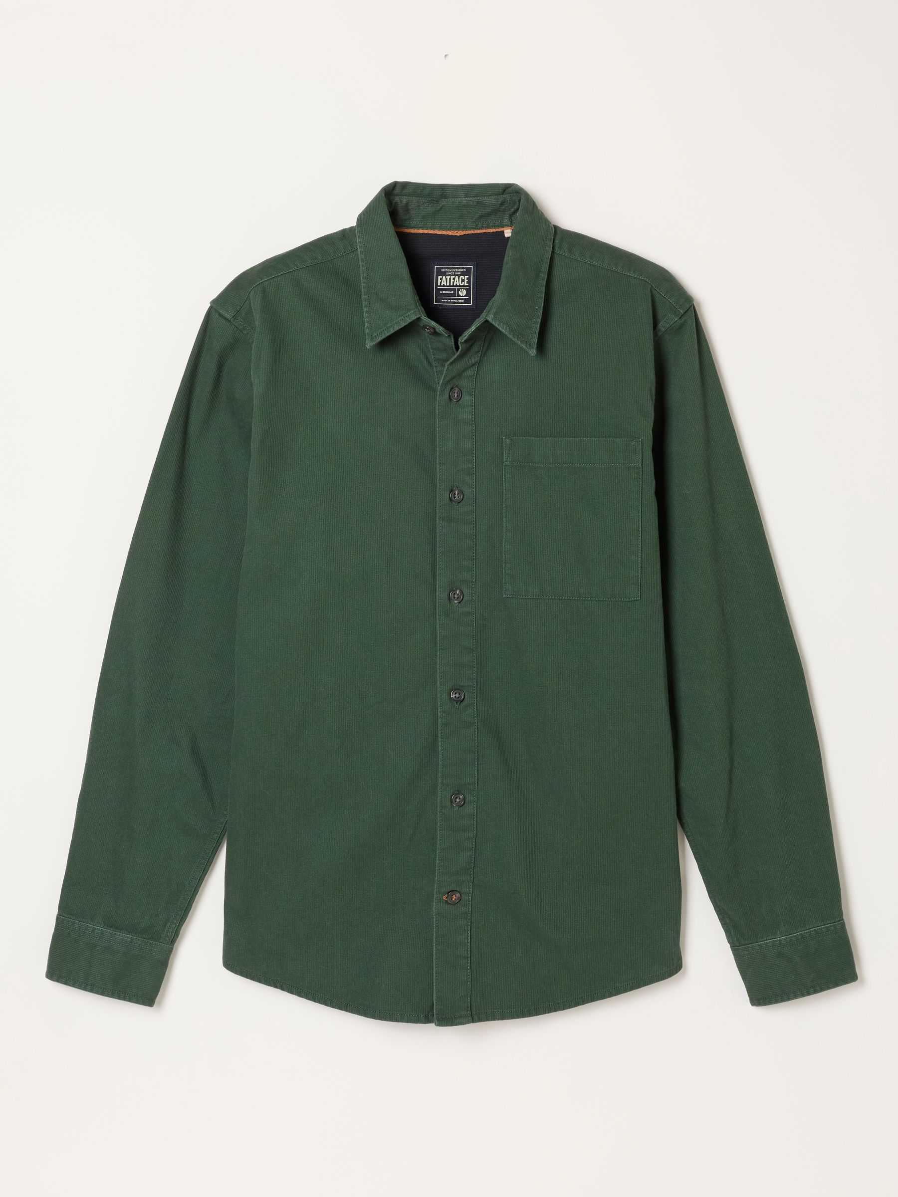 Dark Green Long Sleeve Cord Shirt - Image 5 of 5