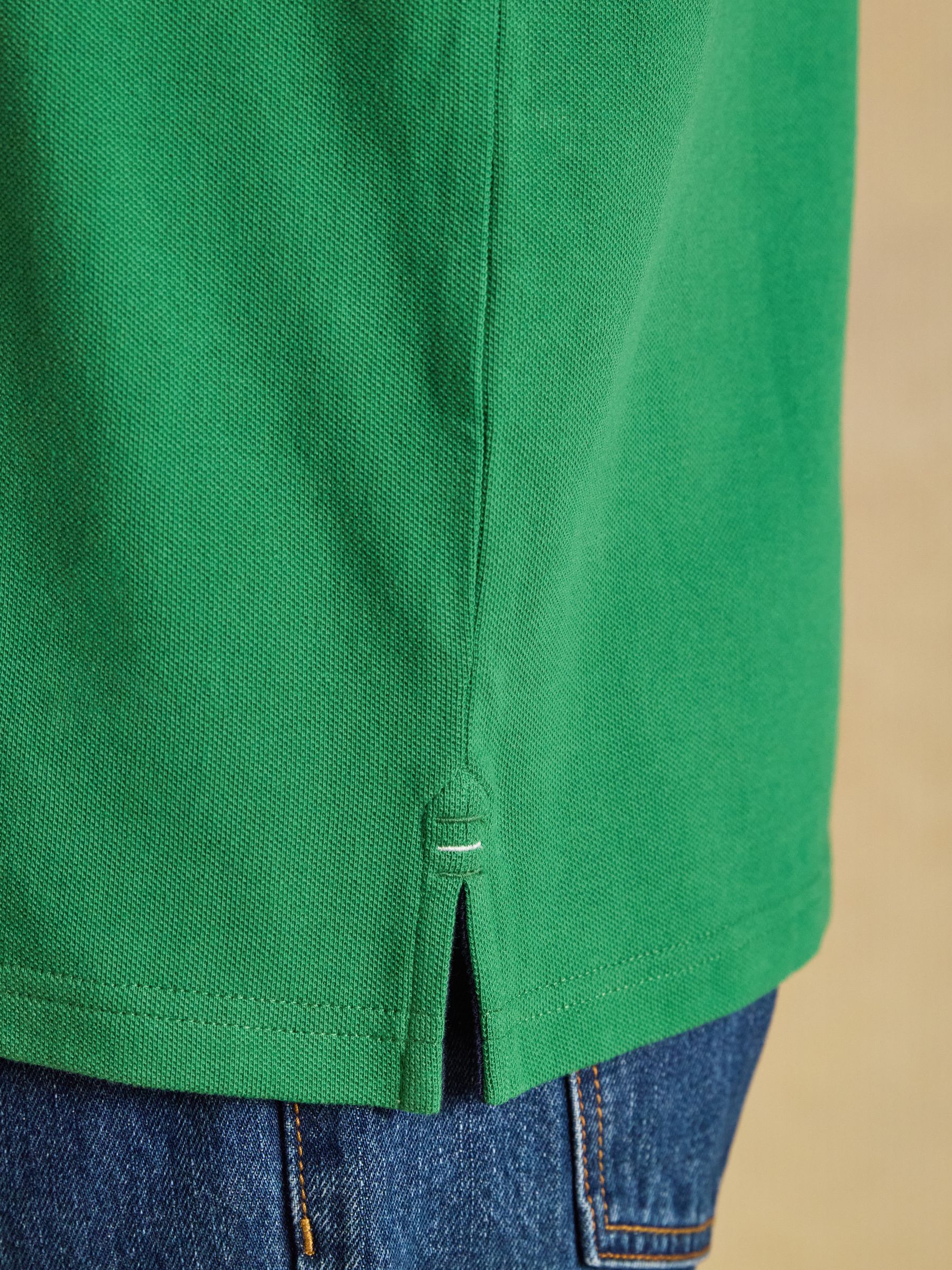 Woody Green Cotton Pique Polo Shirt - Image 8 of 9