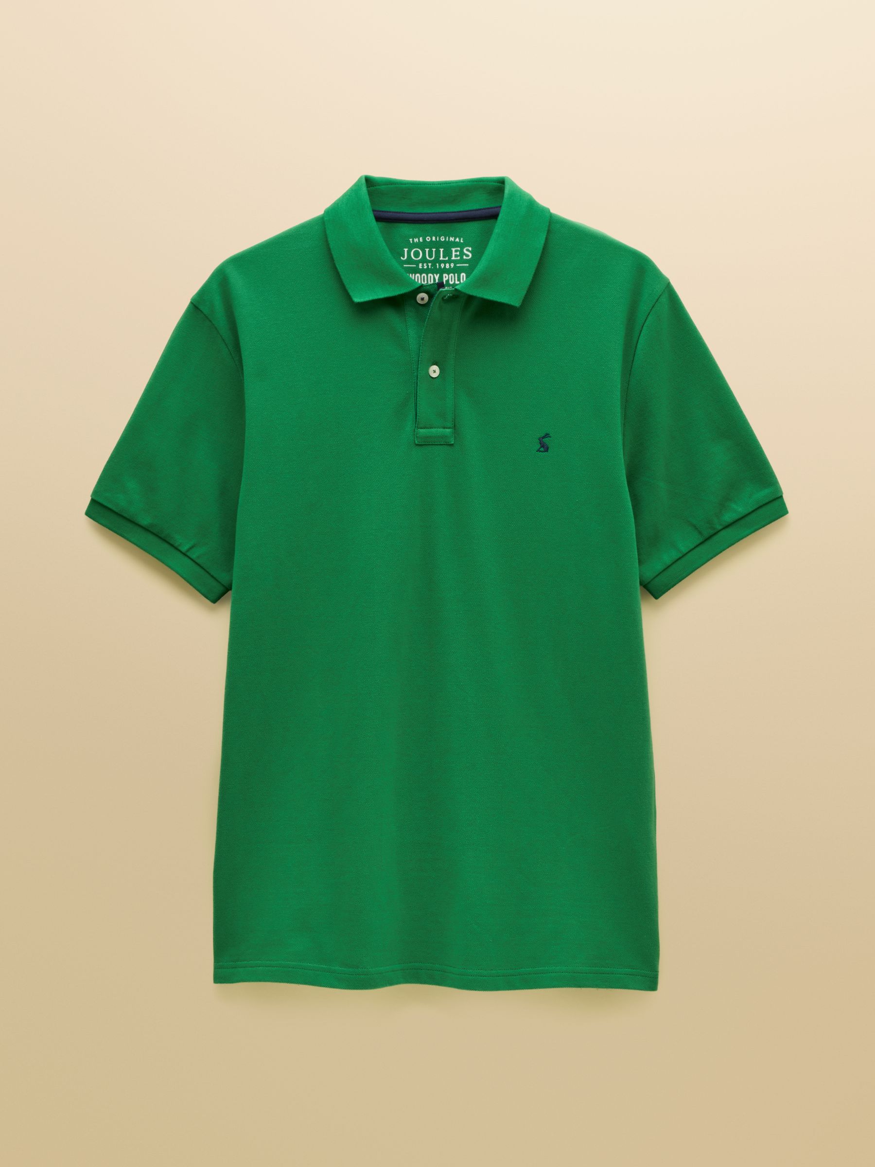 Woody Green Cotton Pique Polo Shirt - Image 9 of 9