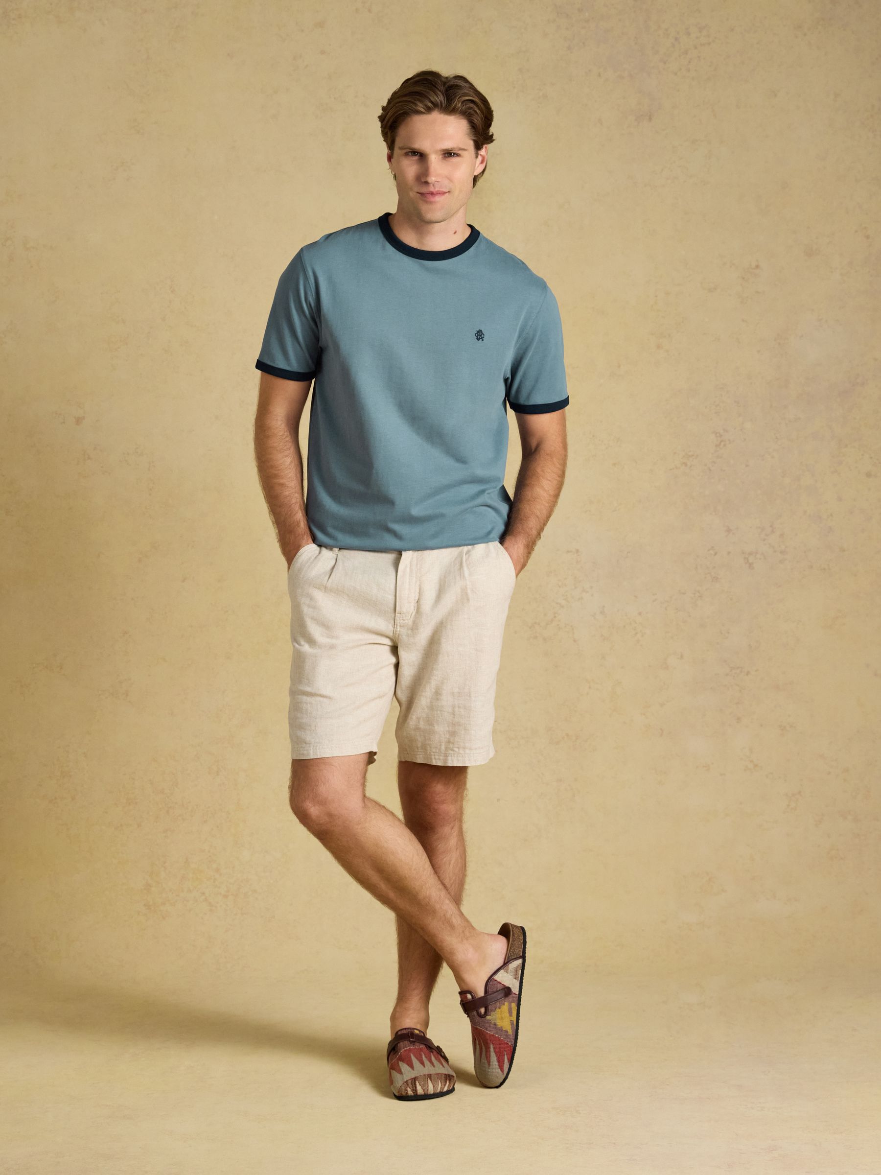Rugby Club Blue Crew Neck Cotton T-Shirt - Image 5 of 6