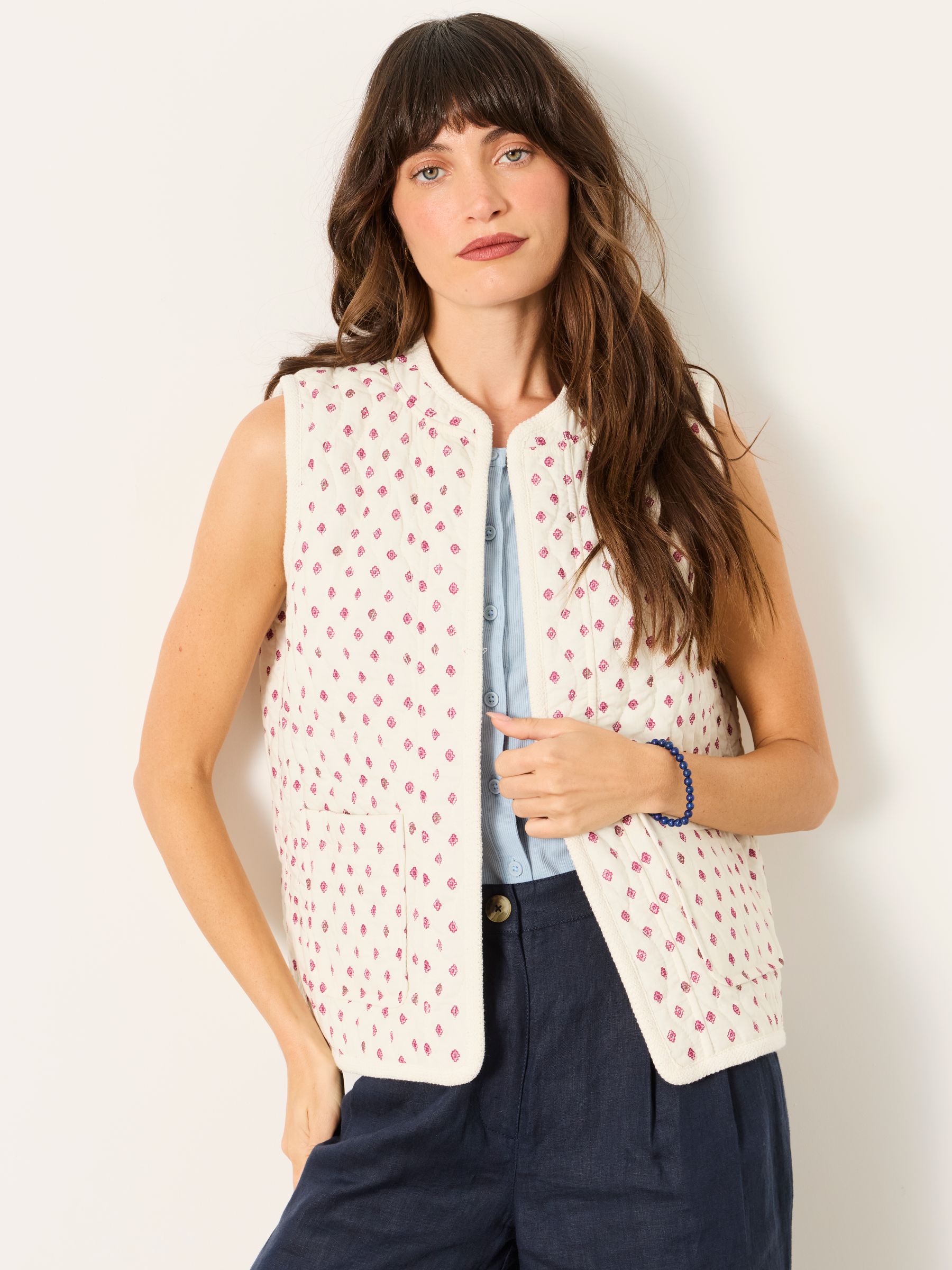 Ivory Petite Petite Floral Ivory Waistcoat - Image 1 of 9
