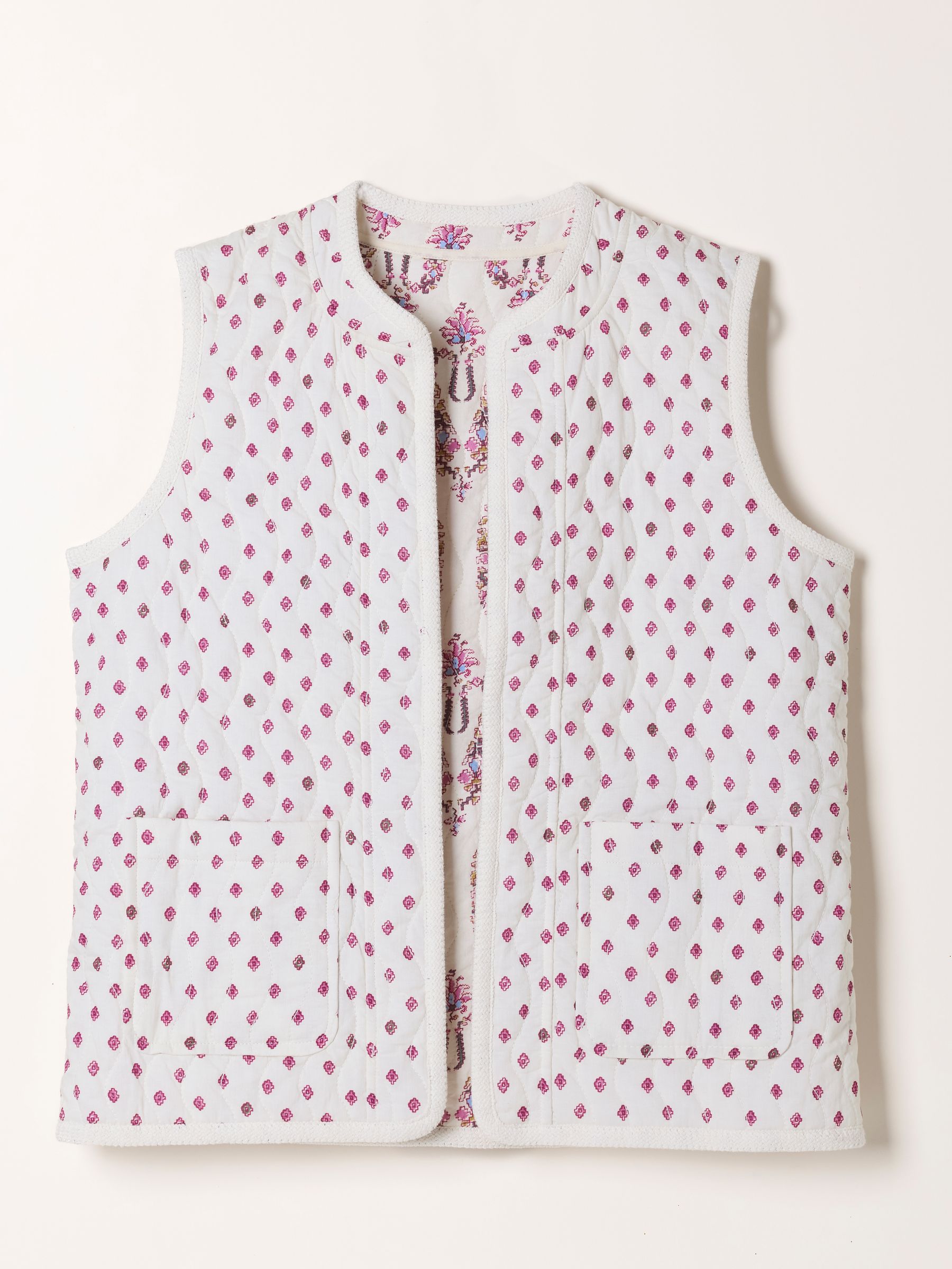 Ivory Petite Petite Floral Ivory Waistcoat - Image 9 of 9
